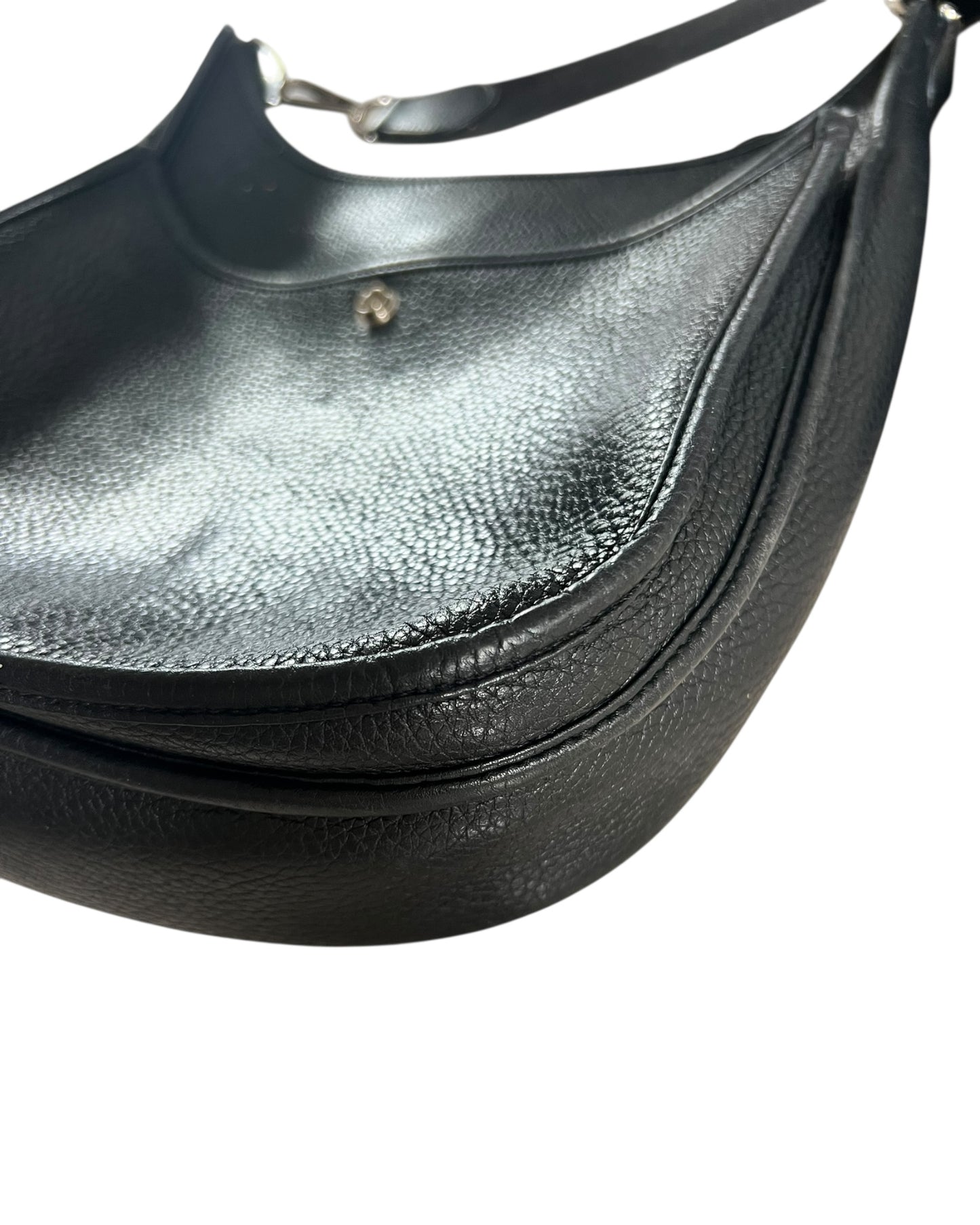 Hermès Evelyne GM in Black Clemence Leather with Palladium Hardware