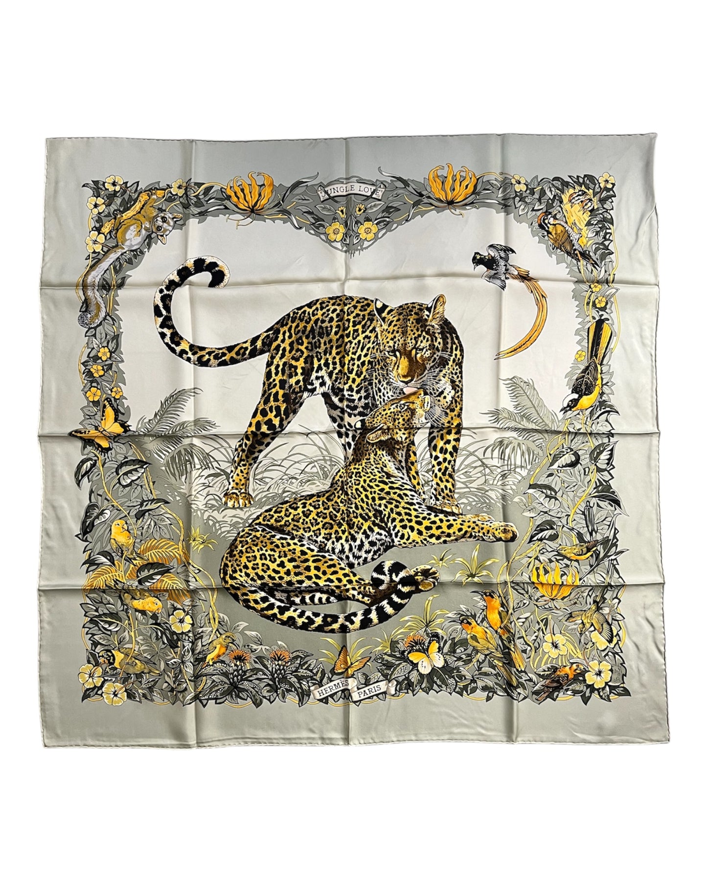 Pre-owned Hermès Jungle Love 90 x 90 Silk Scarf