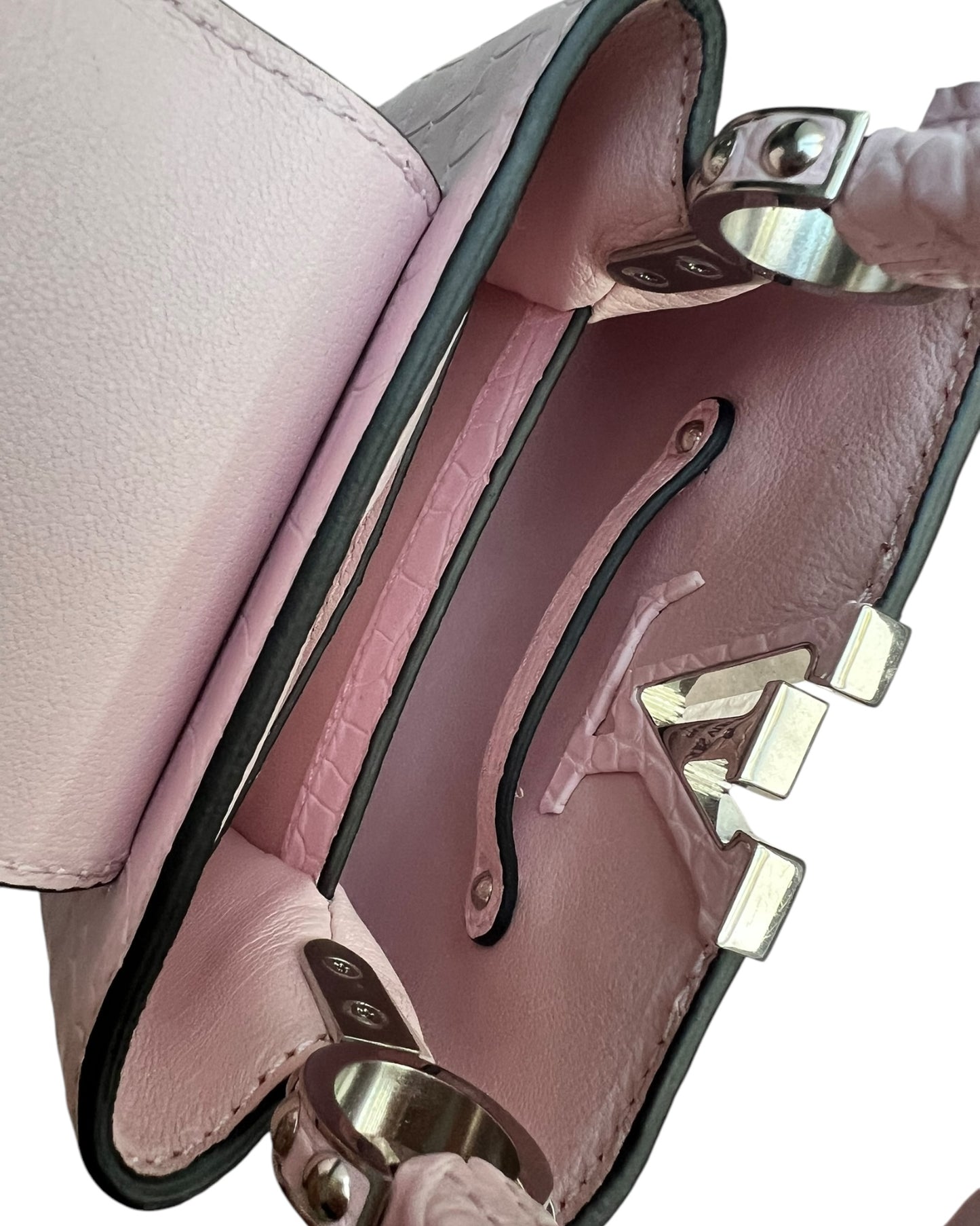 Louis Vuitton Nano Matte Crocodile Cupacines - light Pink - The Luxury Savvy