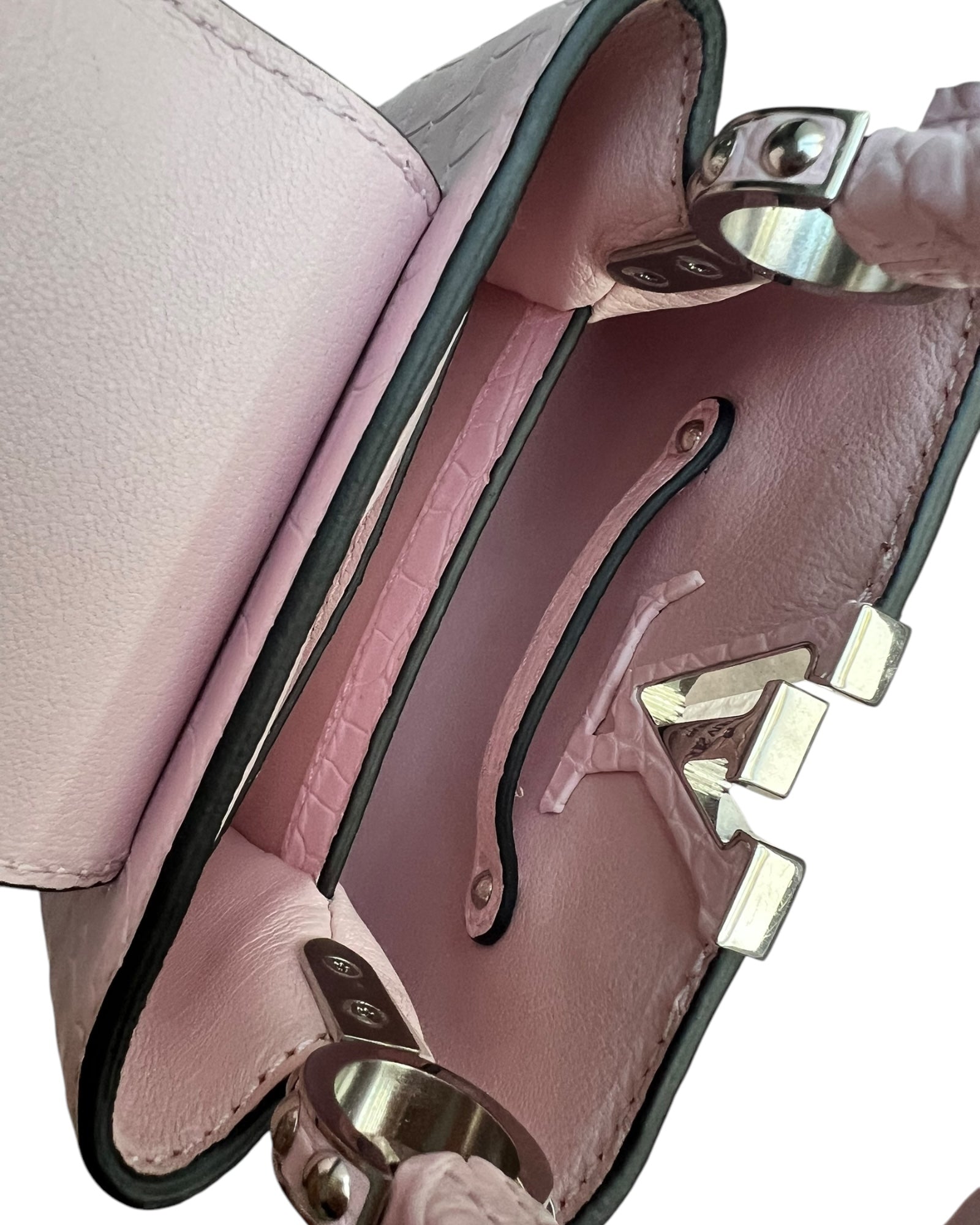 Louis Vuitton Nano Matte Crocodile Cupacines - light Pink - The Luxury Savvy