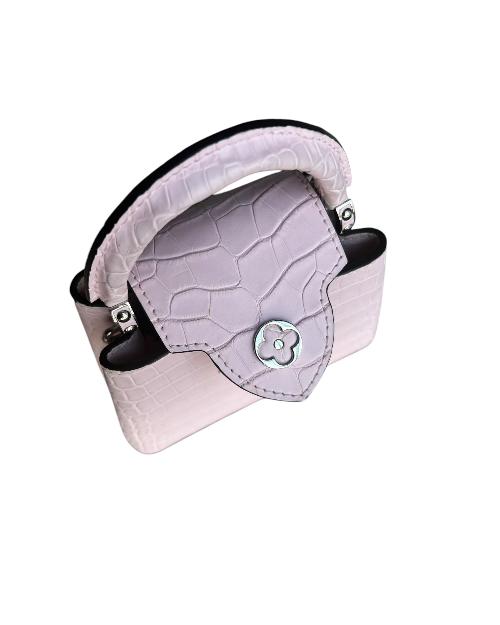 Louis Vuitton Nano Matte Crocodile Cupacines - light Pink - The Luxury Savvy