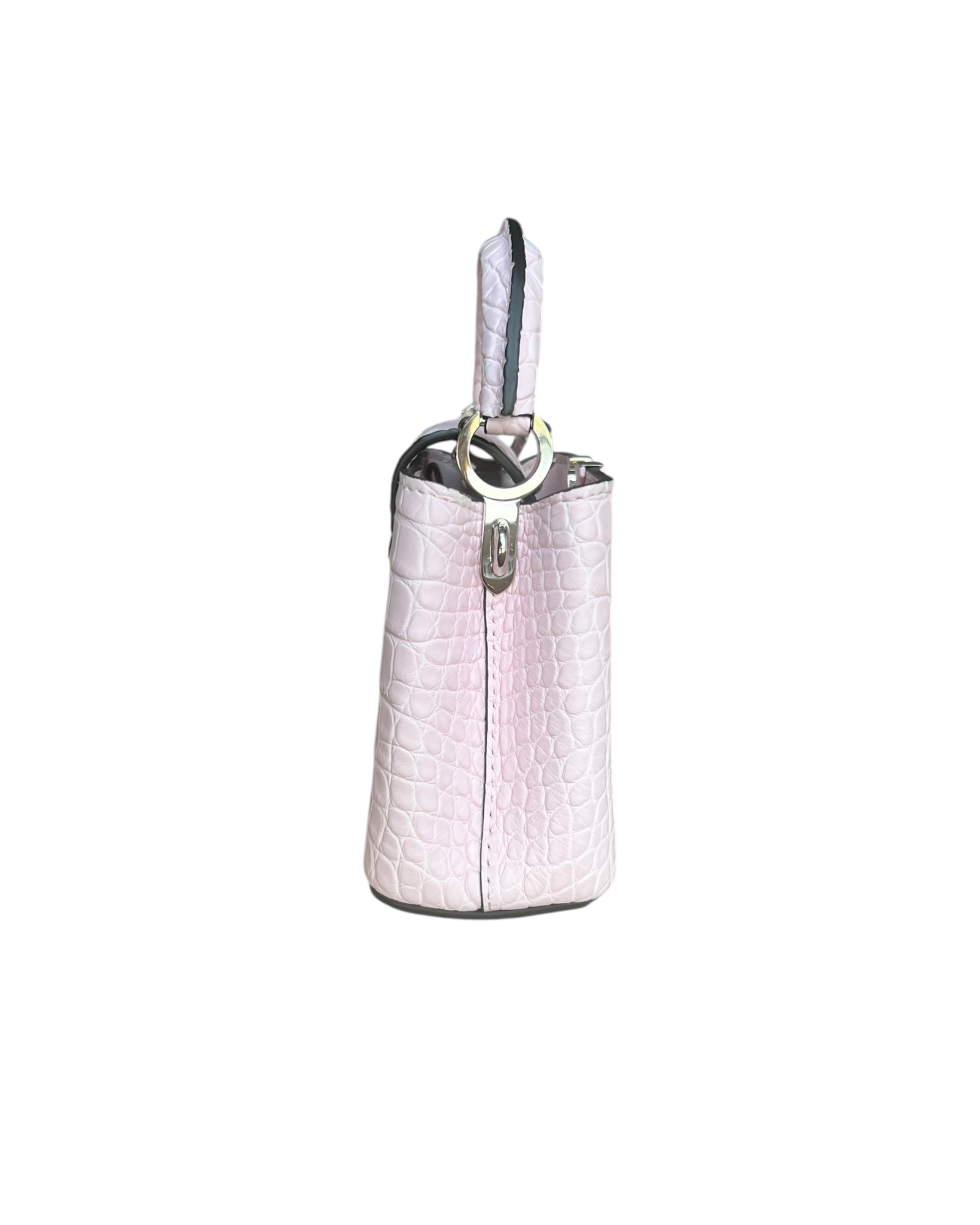 Louis Vuitton Nano Matte Crocodile Cupacines - light Pink - The Luxury Savvy