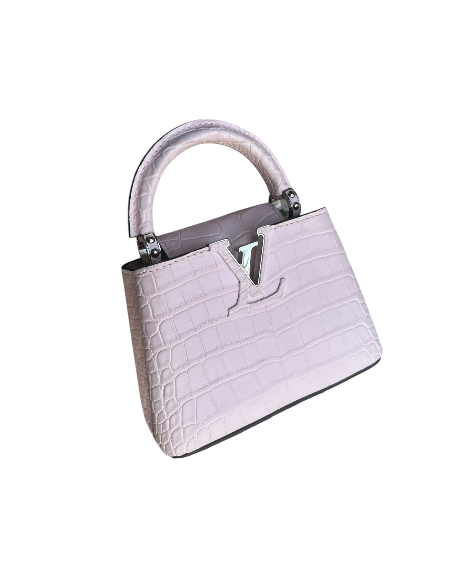 Louis Vuitton Nano Matte Crocodile Cupacines - light Pink - The Luxury Savvy