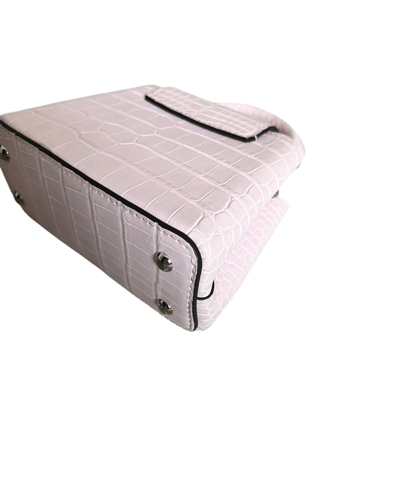 Louis Vuitton Nano Matte Crocodile Cupacines - light Pink - The Luxury Savvy