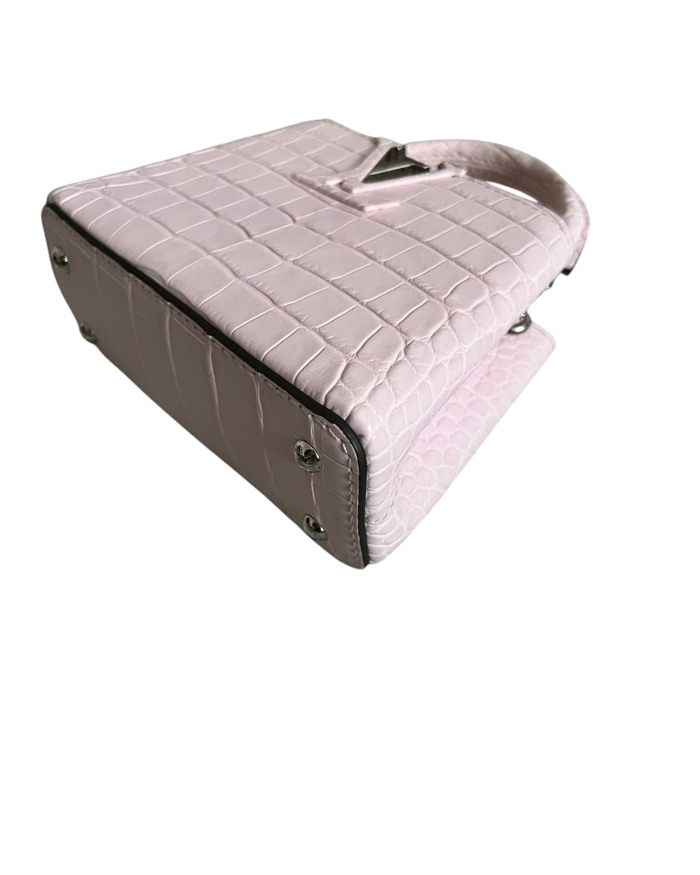 Louis Vuitton Nano Matte Crocodile Cupacines - light Pink - The Luxury Savvy