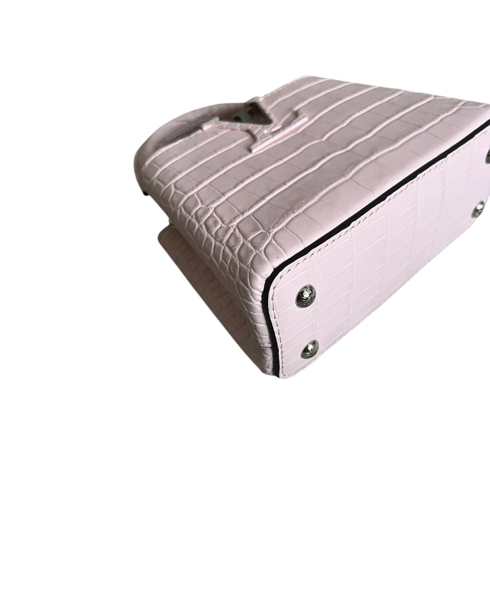 Louis Vuitton Nano Matte Crocodile Cupacines - light Pink - The Luxury Savvy