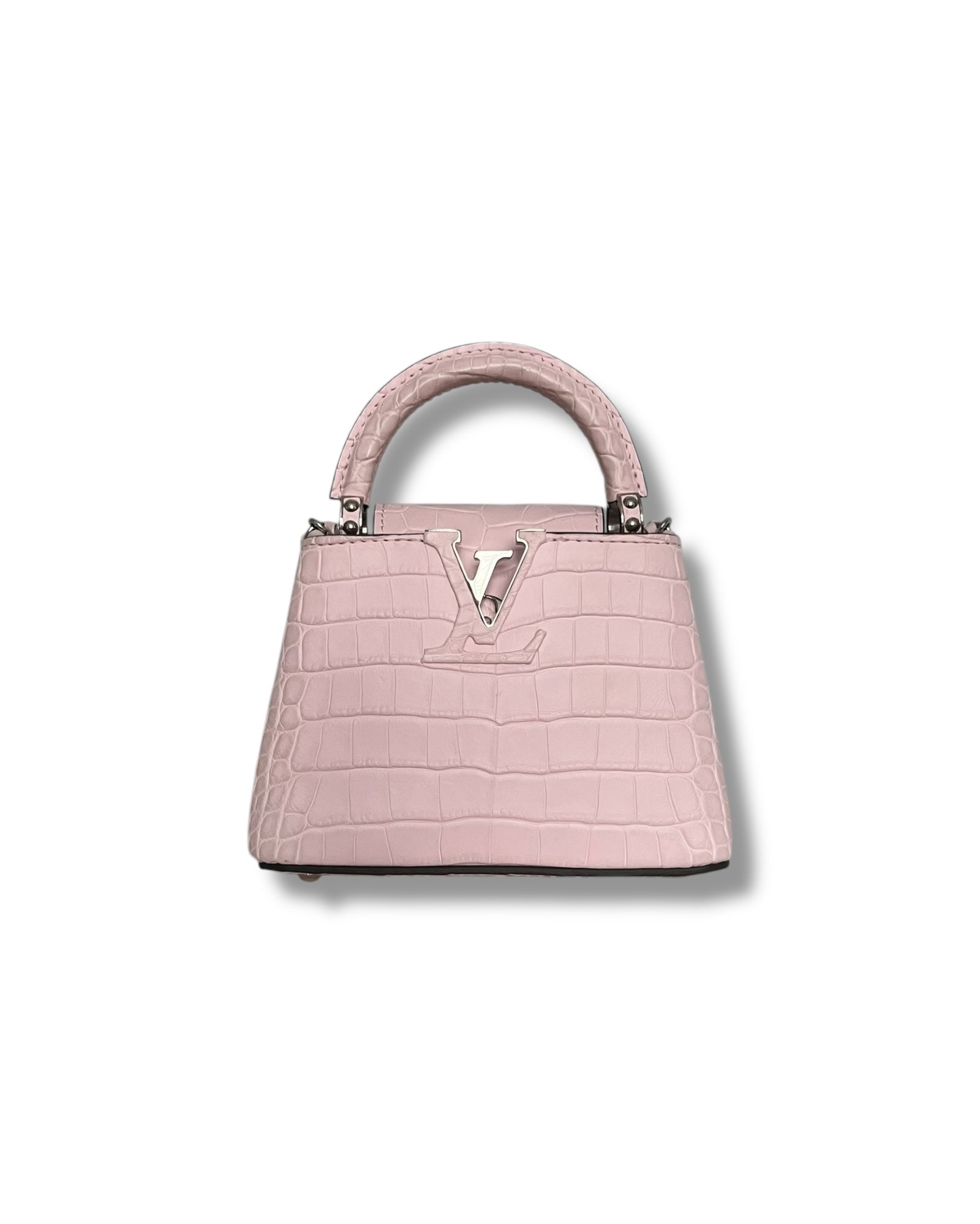 Louis Vuitton Nano Matte Crocodile Cupacines - light Pink - The Luxury Savvy