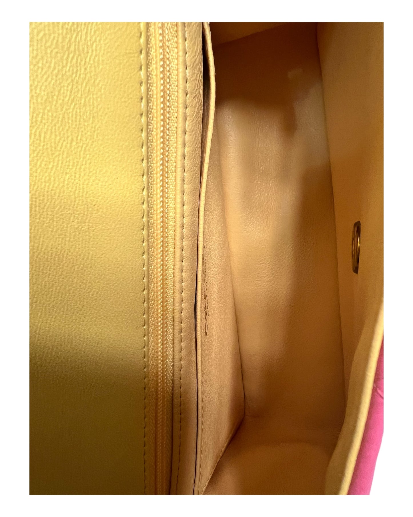 Rare Chanel Seasonal 21P Mini Flap Bag Pink - Yellow - Iridescent Hardware - The Luxury Savvy