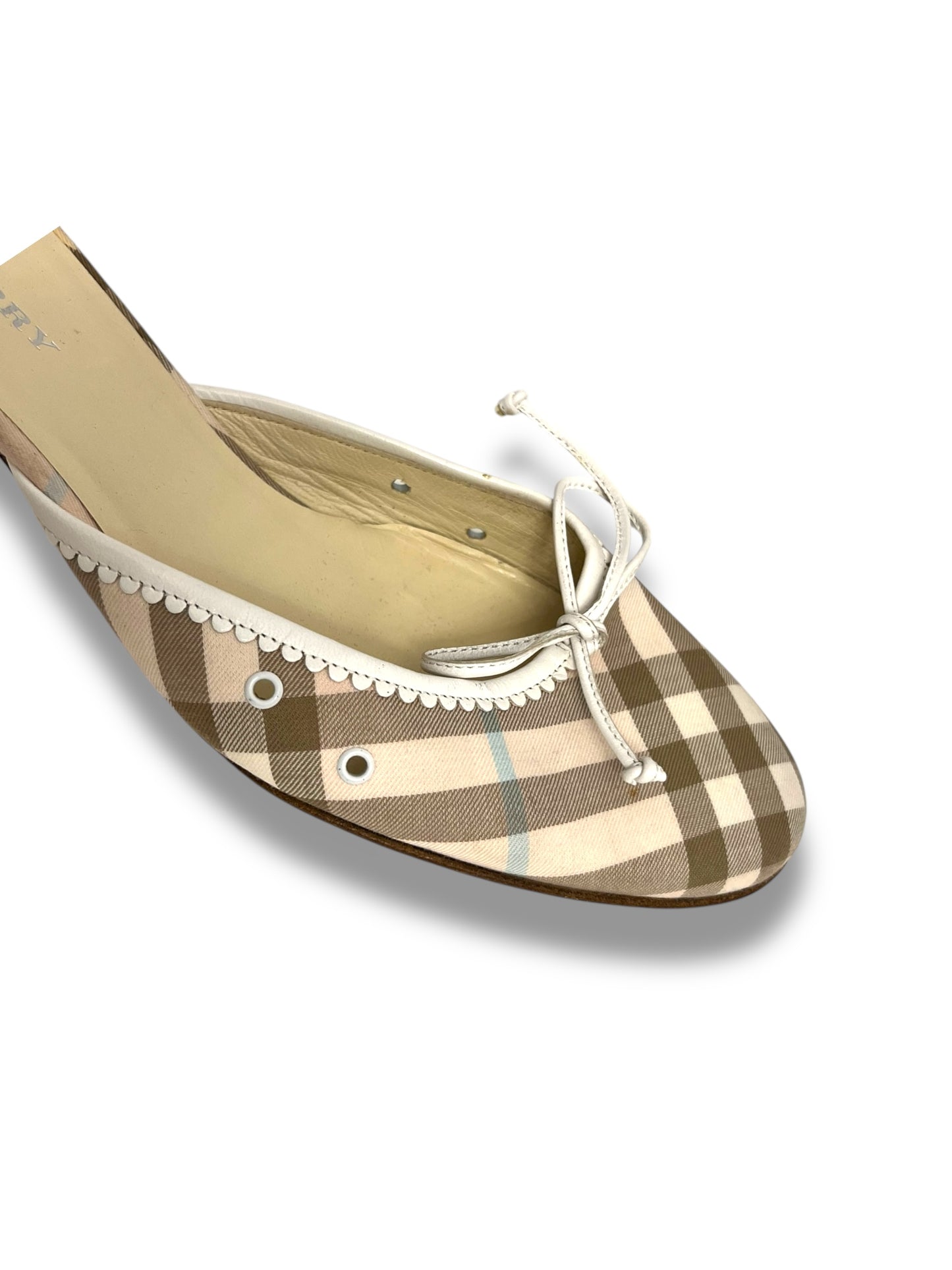 Burberry Kitten Heel Mule