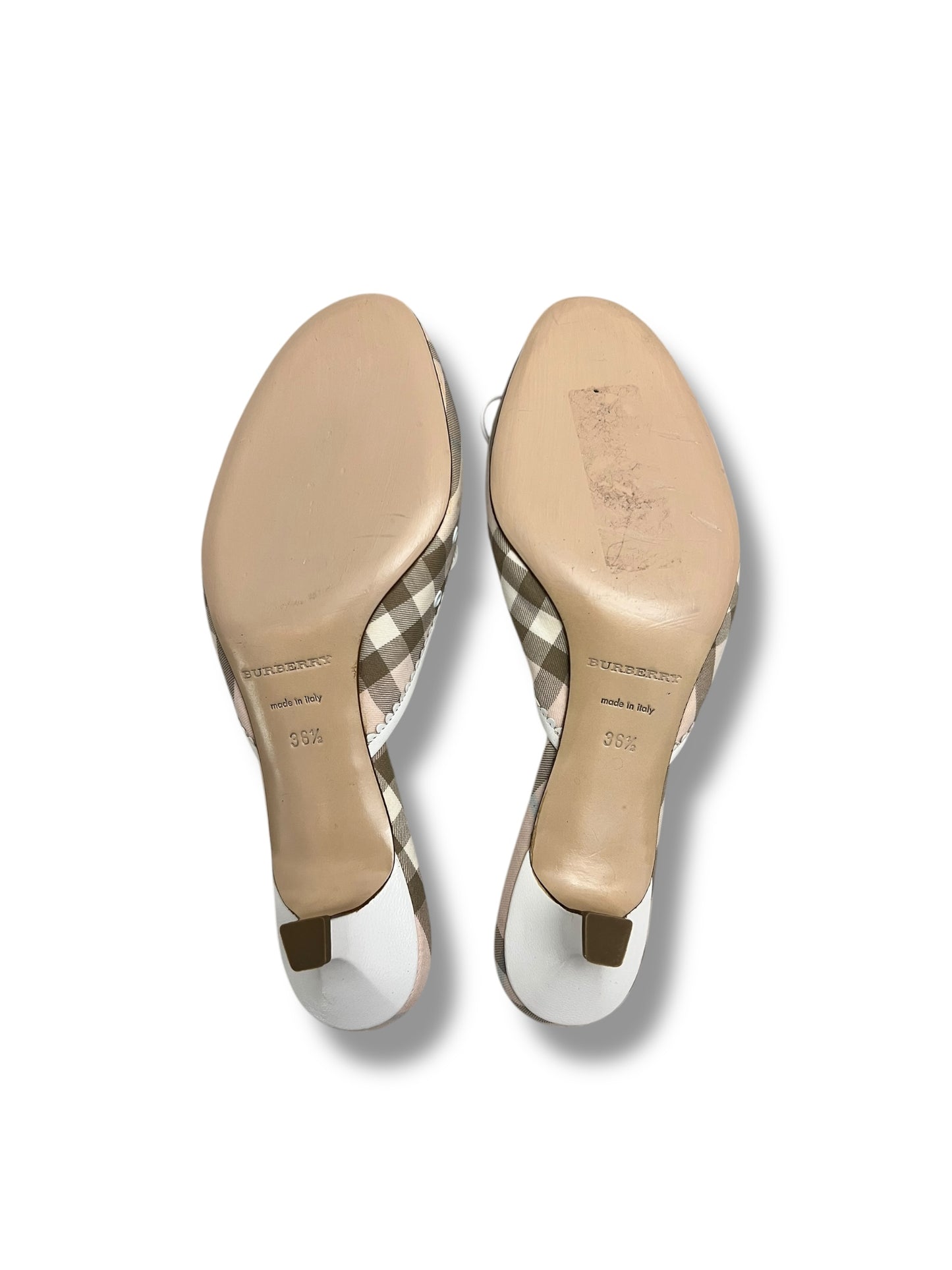 Burberry Kitten Heel Mule