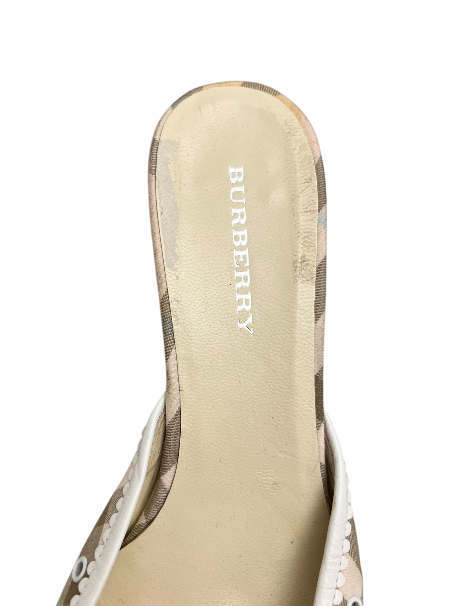 Burberry Kitten Heel Mule