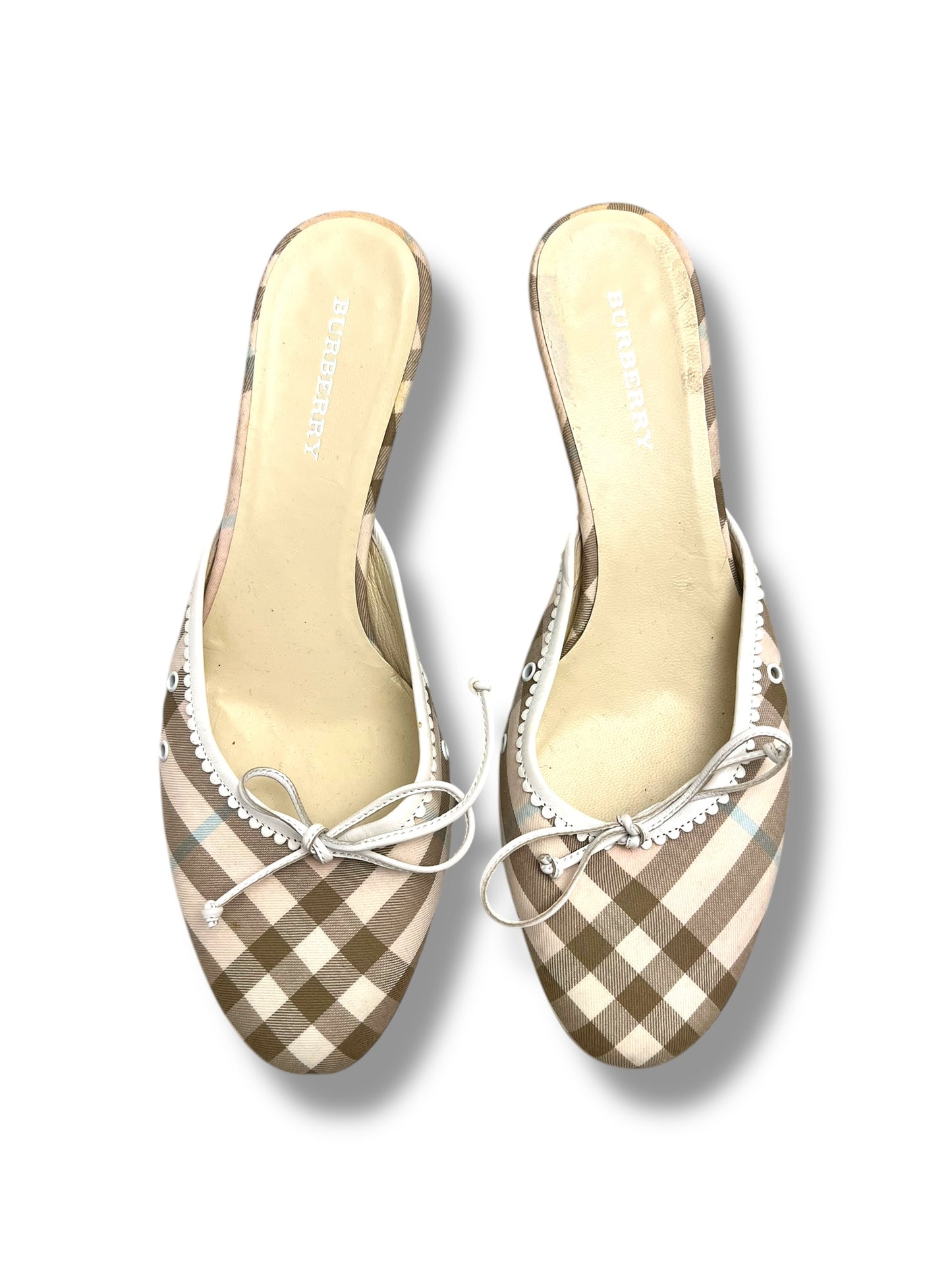 Burberry Kitten Heel Mule