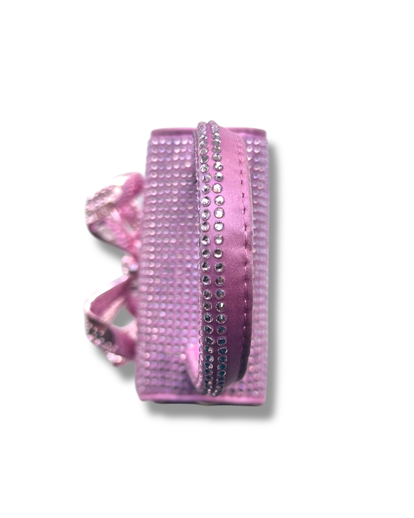 Self-Portrait Micro Bag – Rose Pink Satin with Rhinestone Bow - The Luxury Savvy