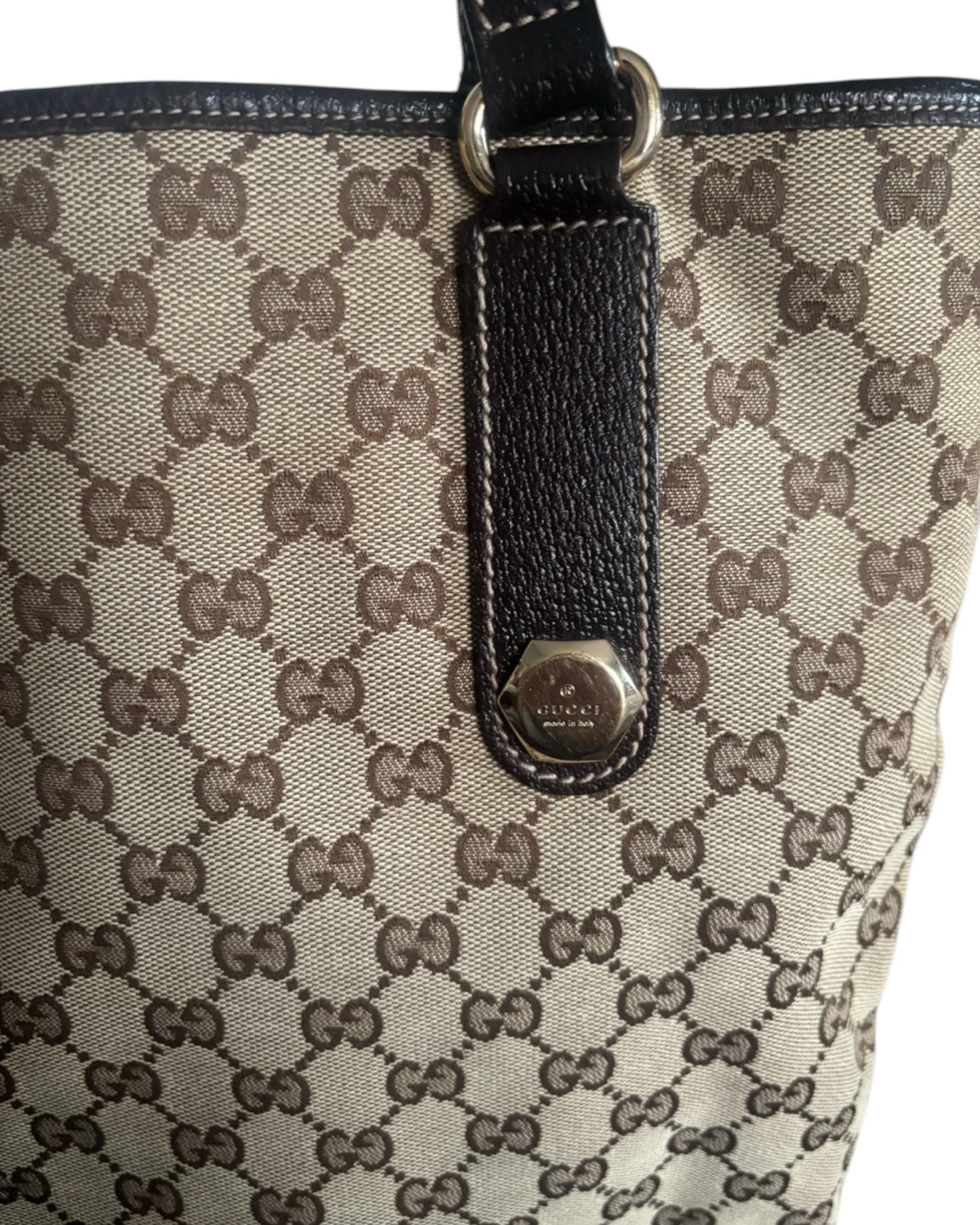 Pre-owned Gucci GG Canvas Tote Bag 153009 - The Luxury Savvy