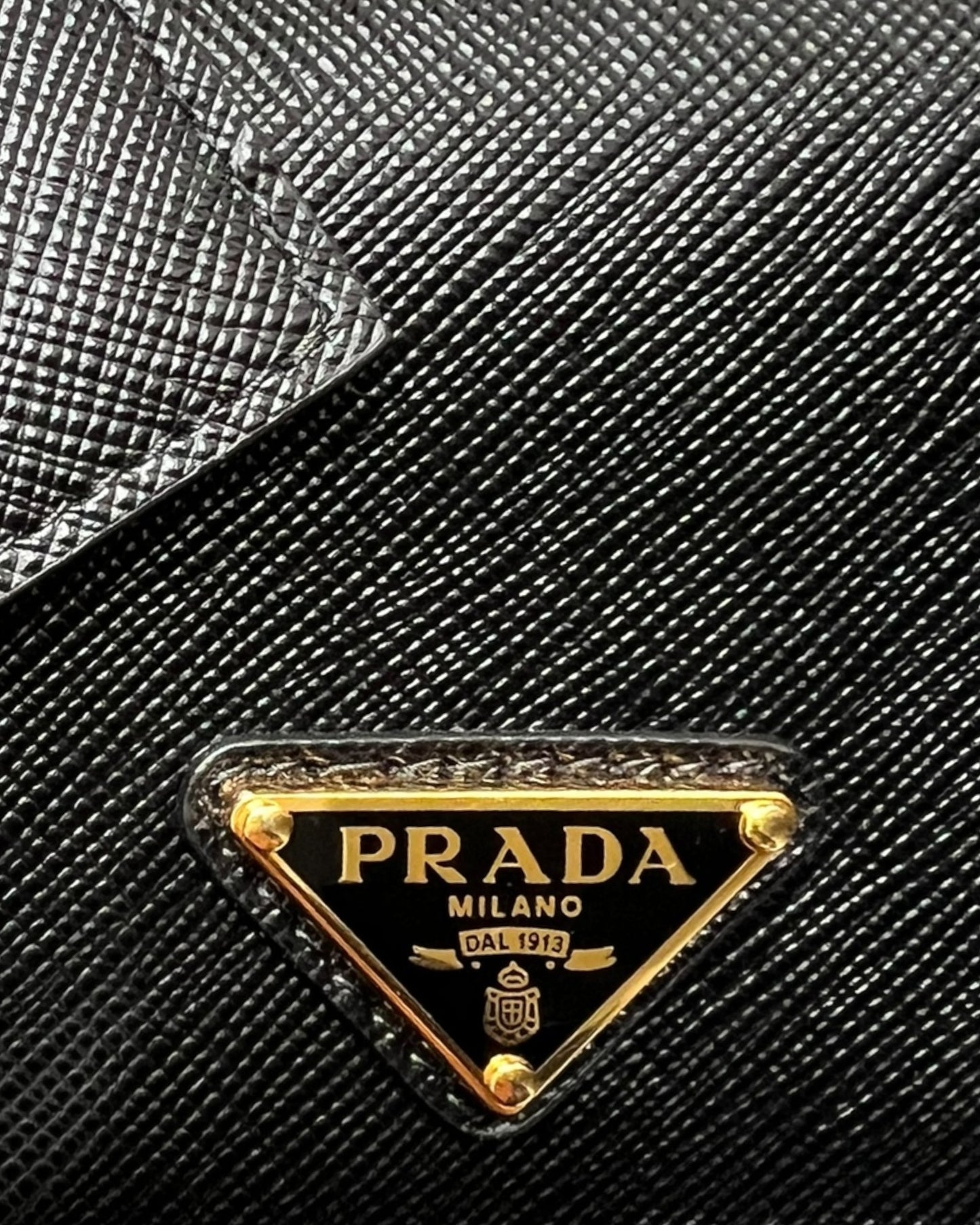 Prada Saffiano Leather Continental Wallet – Black - The Luxury Savvy