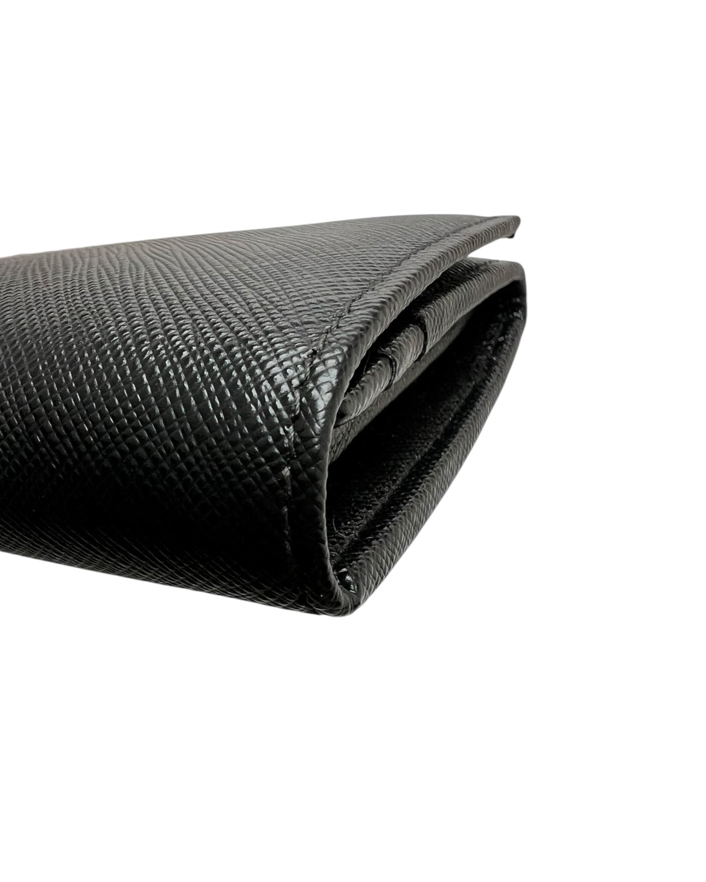 Prada Saffiano Leather Continental Wallet – Black - The Luxury Savvy