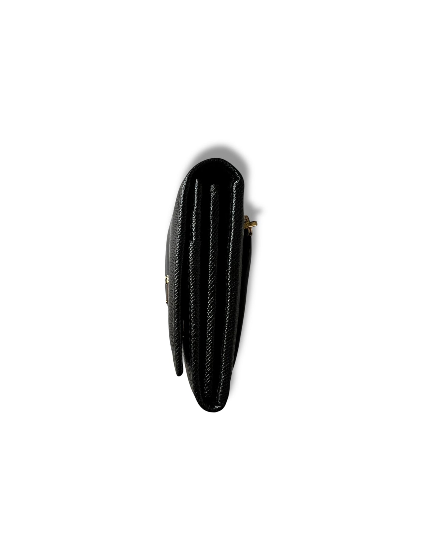 Prada Saffiano Leather Continental Wallet – Black - The Luxury Savvy