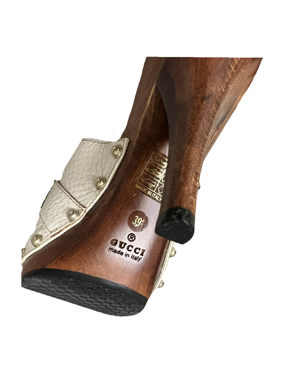 Gucci Leather and Wood Sandals - The Luxury Savvy