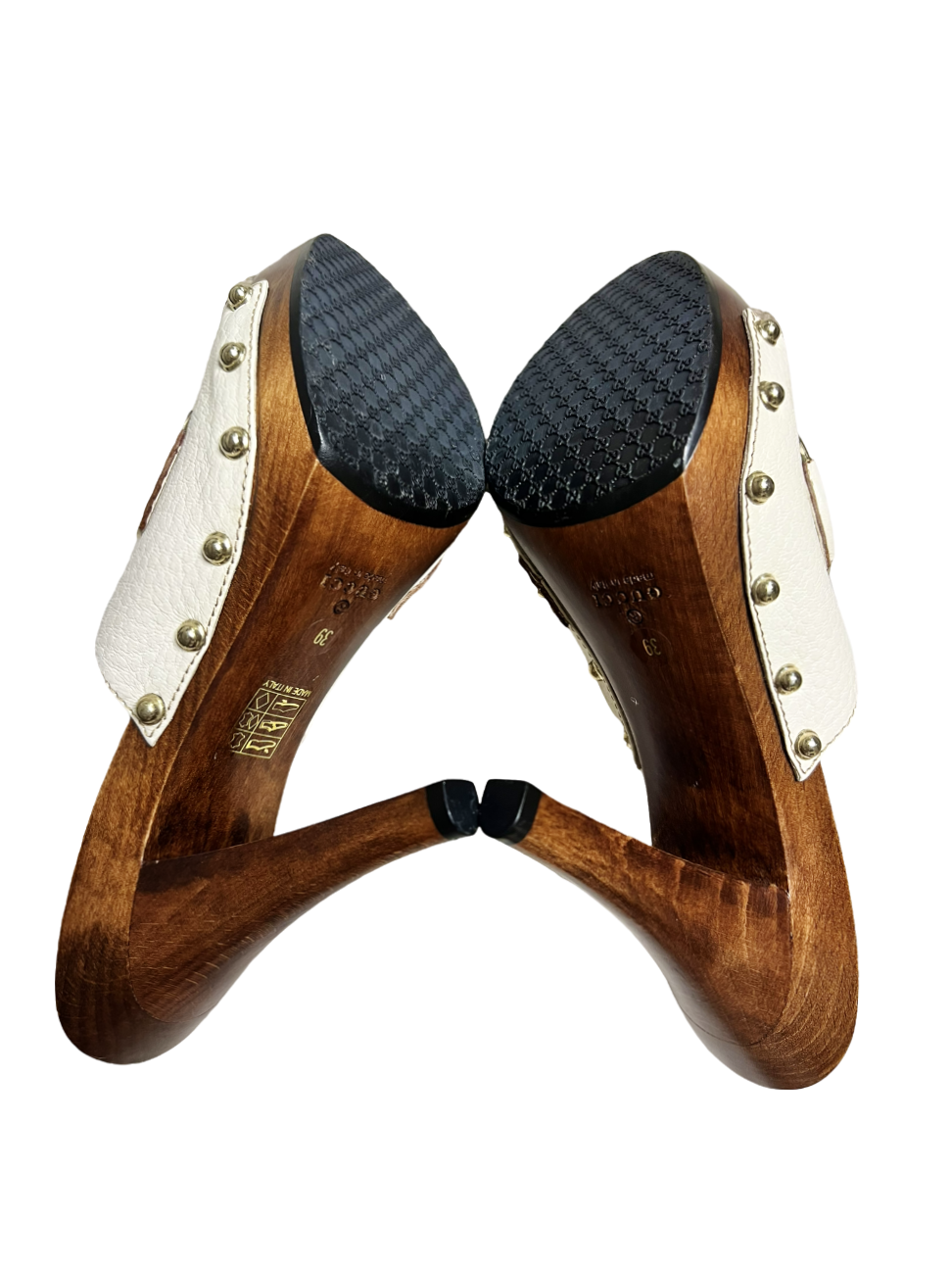 Gucci Leather and Wood Sandals - The Luxury Savvy
