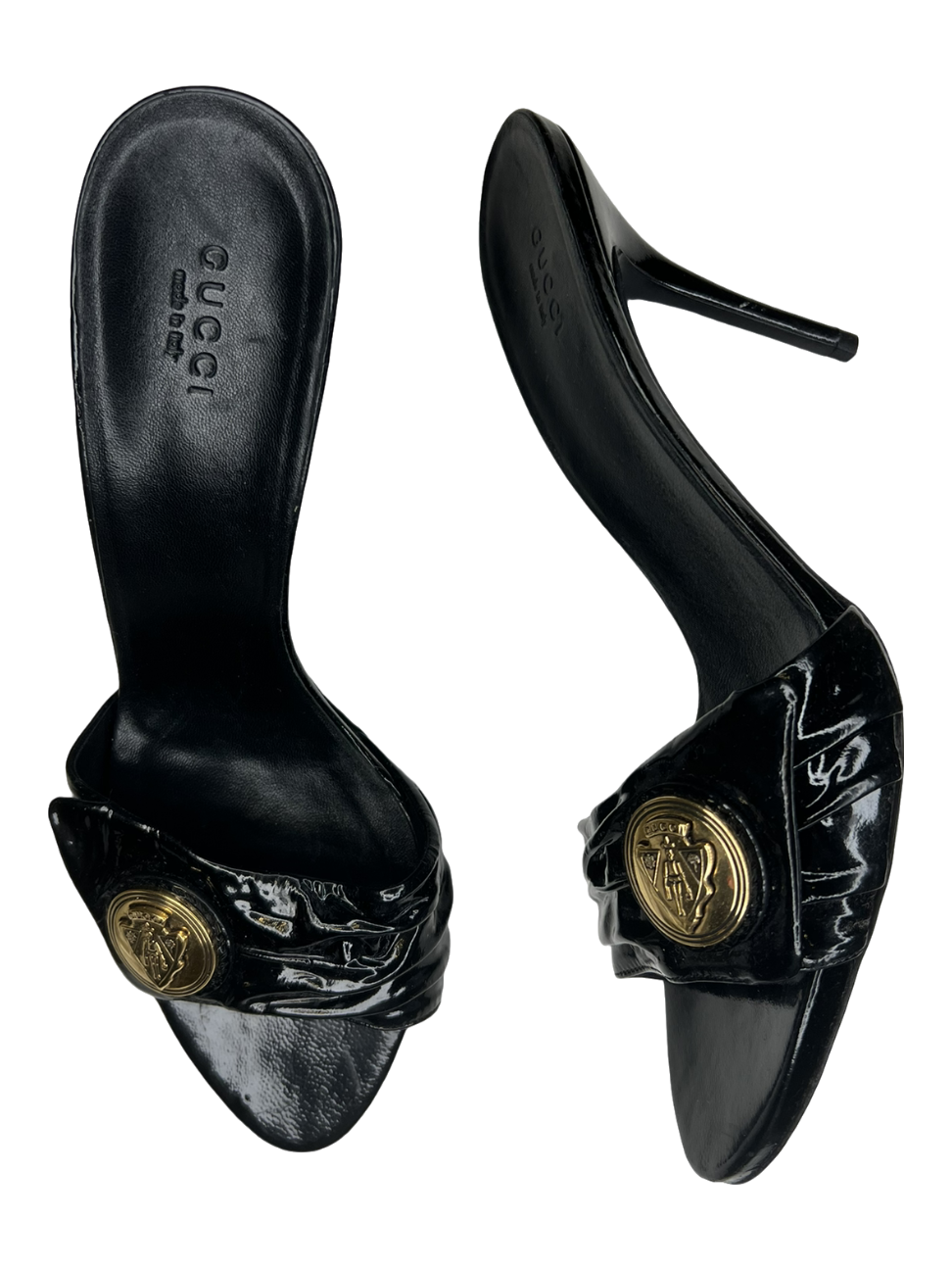 Gucci Patent Leather Sandals - The Luxury Savvy