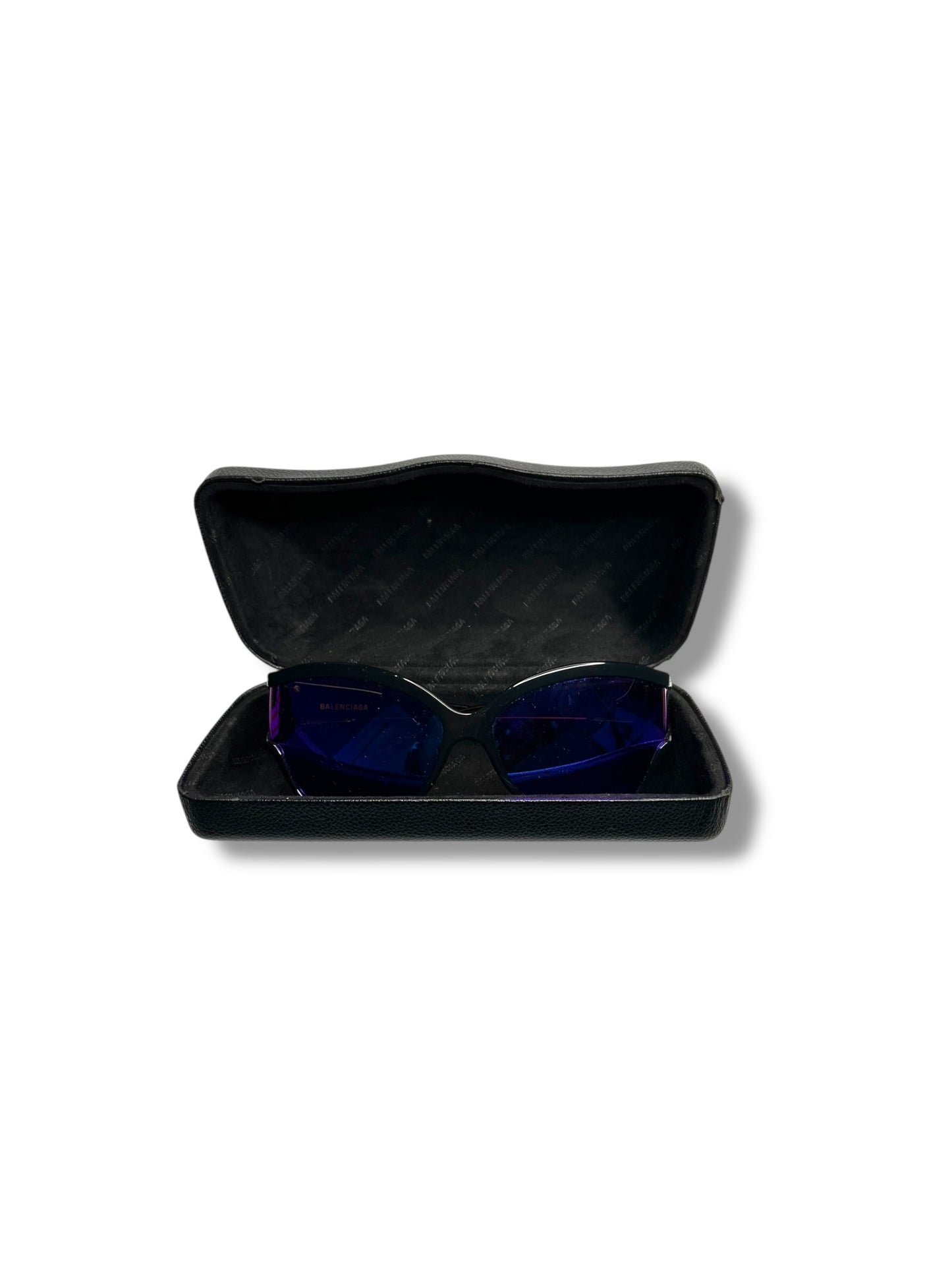 Balenciaga Wraparound Sunglasses with Case - The Luxury Savvy