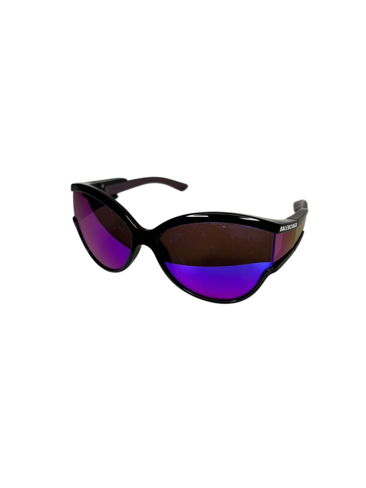 Balenciaga Wraparound Sunglasses with Case - The Luxury Savvy