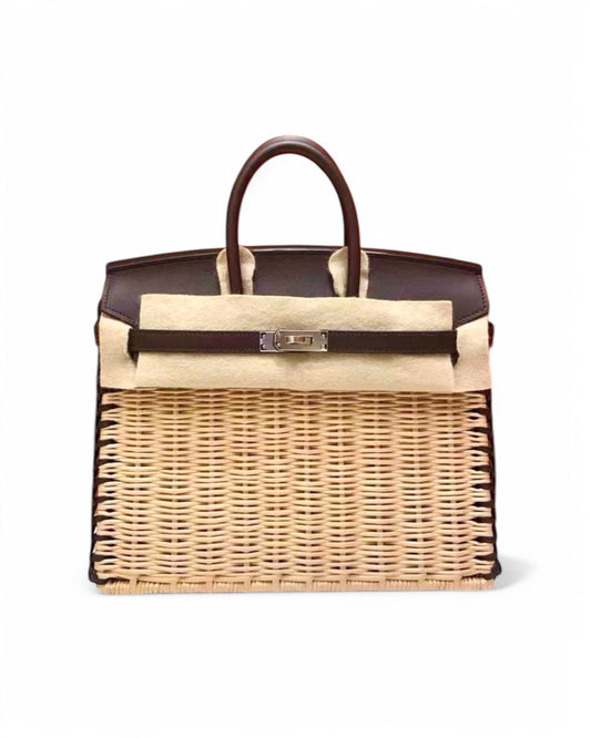 Pre-owned Hermès Birkin 25cm Picnic – Rouge Sellier - The Luxury Savvy