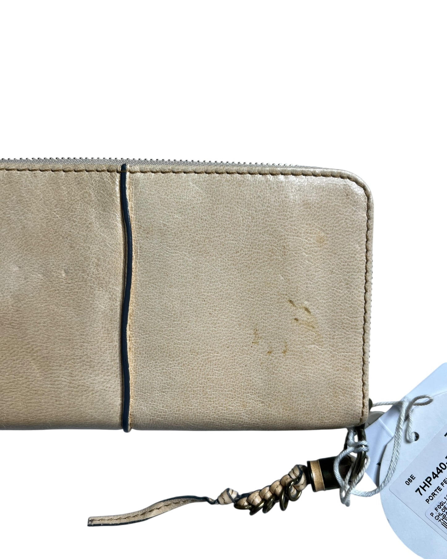 Chloé Continental Wallet – Beige Leather
