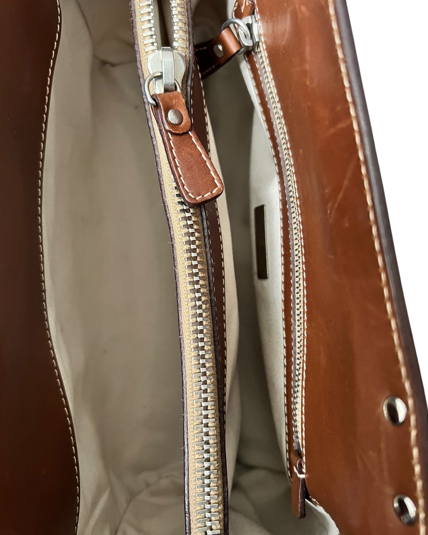 Miu Miu Multicolor Canvas and Leather Patchwork Tote – Very Good Condition
