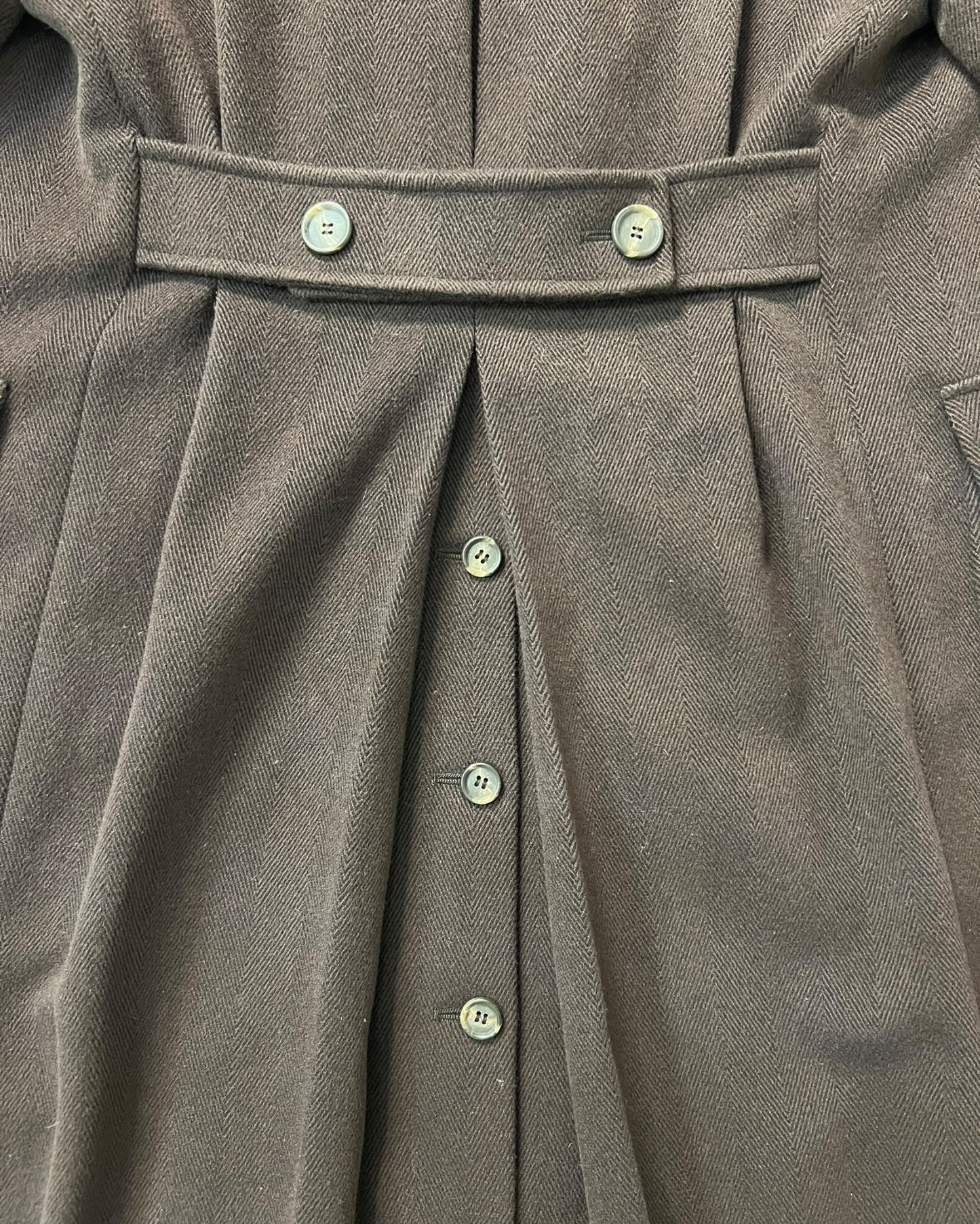 Max Mara Brown Virgin Wool Coat – Double-Breasted EU 34 - UK 6