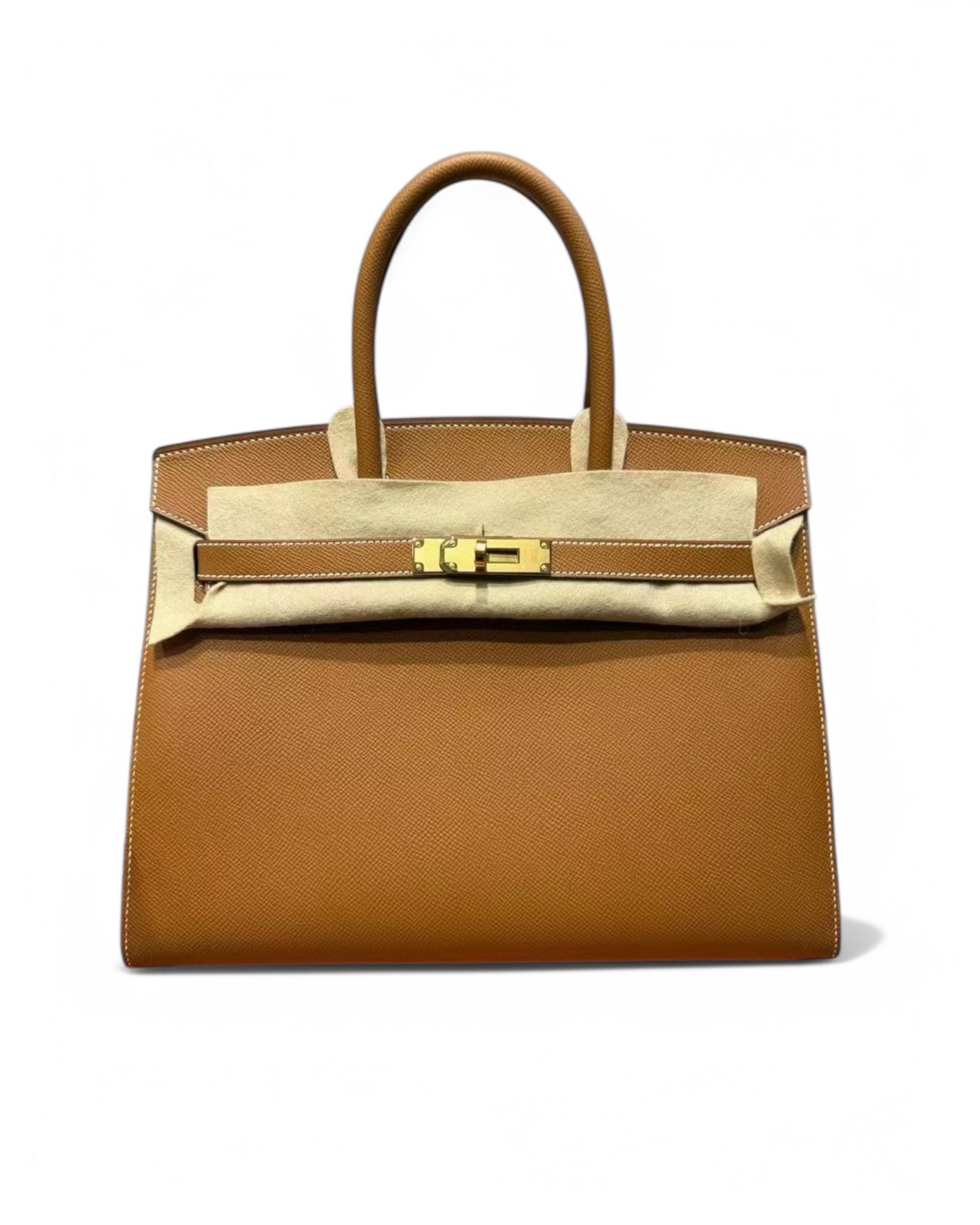 Pre-owned Hermès Birkin Sellier Gold - Epsom Leather- Gold Harware - Pristine Condition- Full Set - The Luxury Savvy