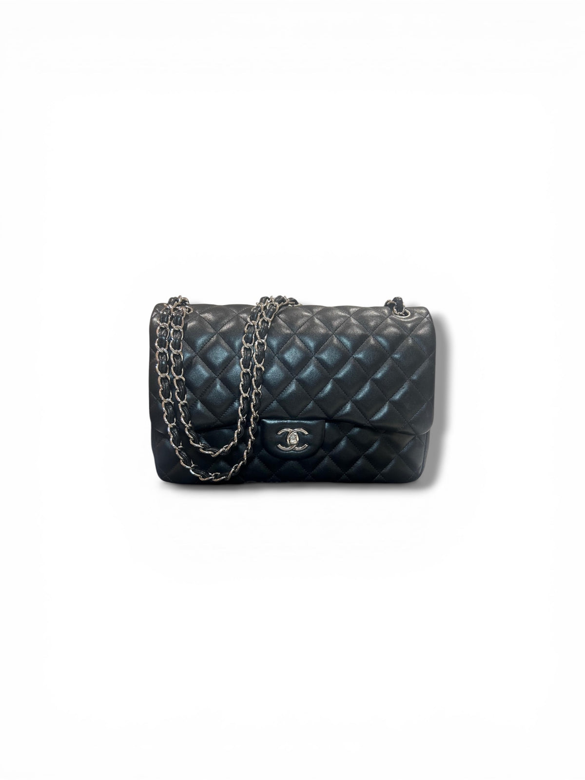 Chanel Jumbo Classic Flap Bag – Lambskin, Silver Hardware - The Luxury Savvy