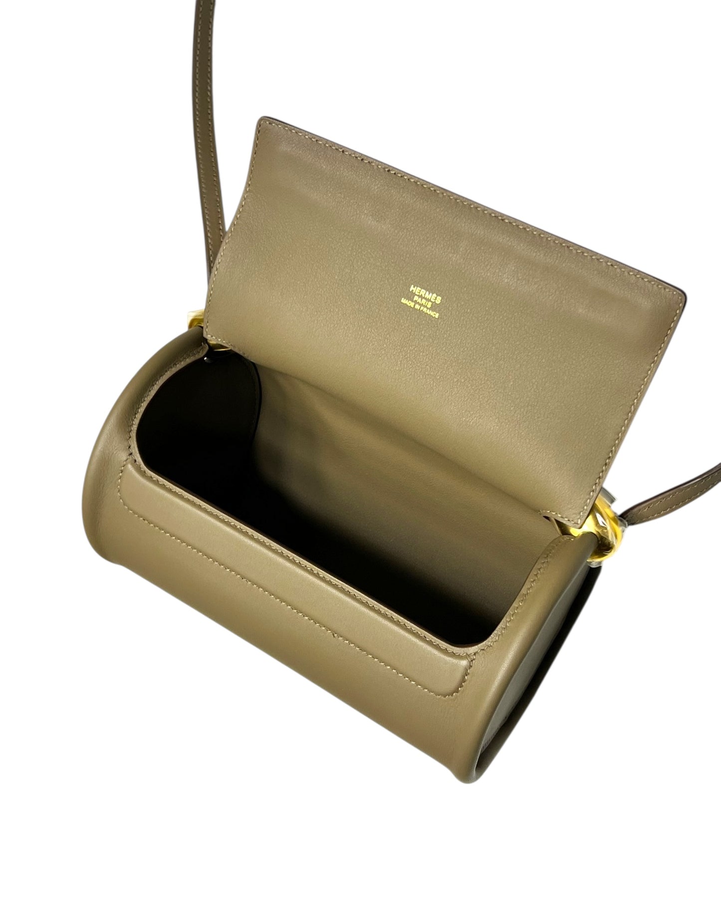 Hermès Sac Maximors – Etoupe Swift Leather with Gold Hardware (B Stamp, 2024 receipt, Full Set)