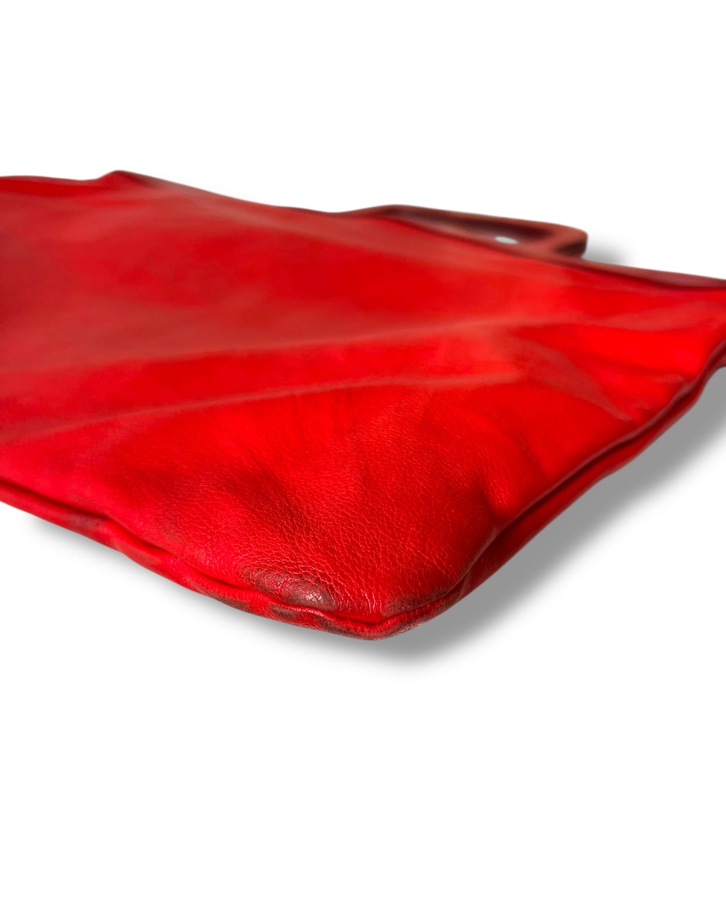 Miu Miu Vintage Flat Red Leather Bag