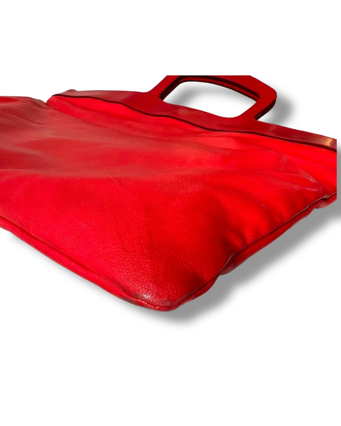Miu Miu Vintage Flat Red Leather Bag