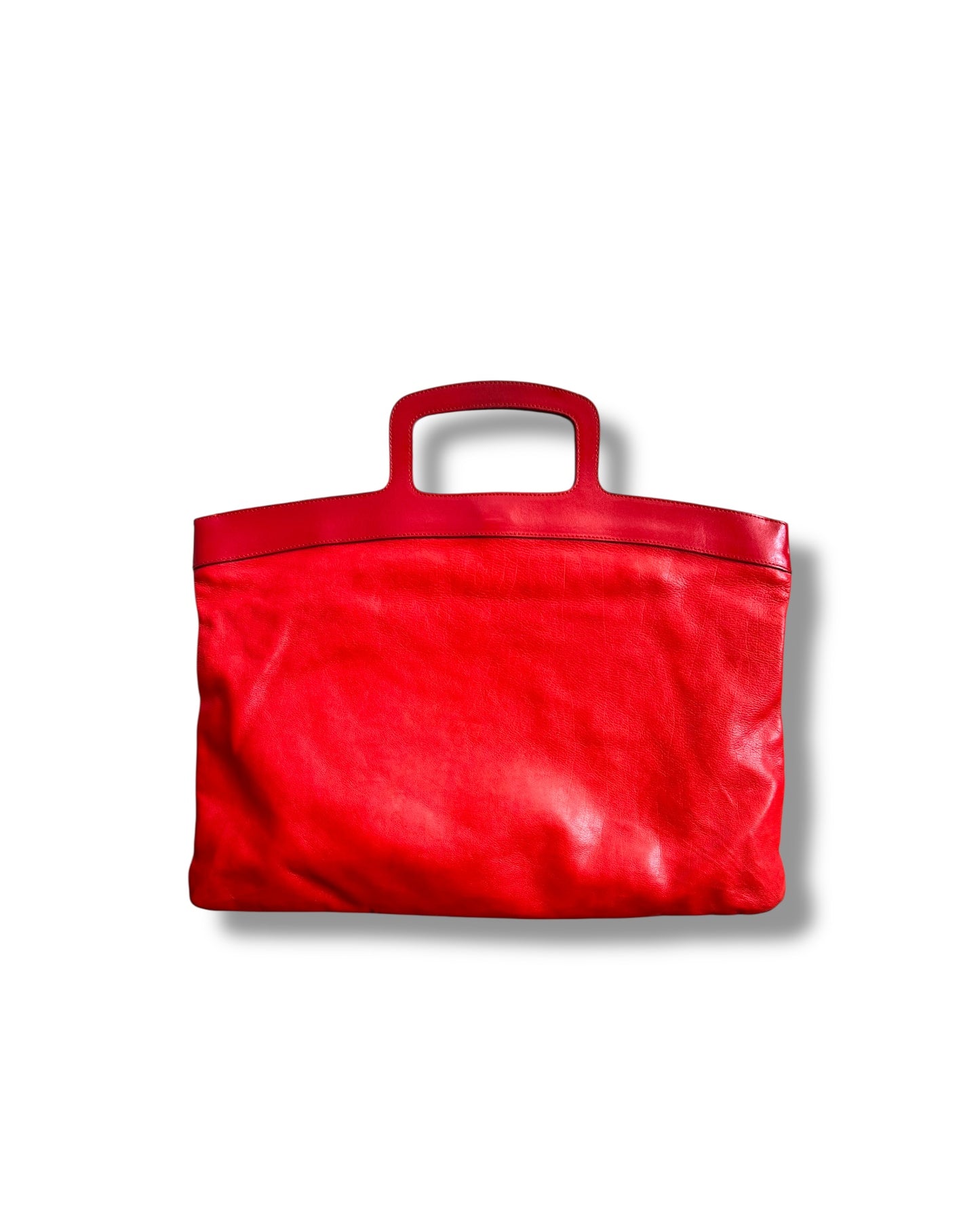 Miu Miu Vintage Flat Red Leather Bag