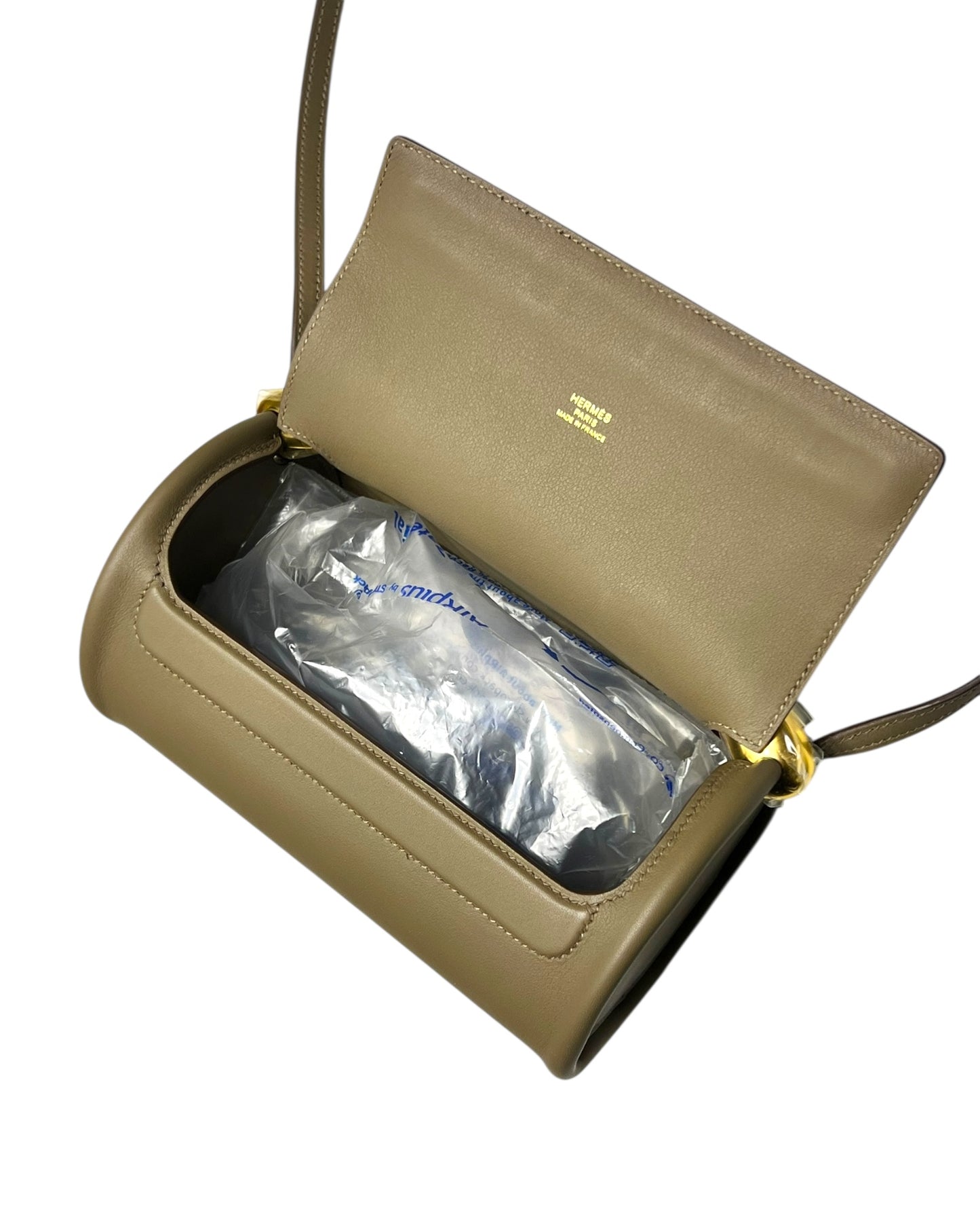 Hermès Sac Maximors – Etoupe Swift Leather with Gold Hardware (B Stamp, 2024 receipt, Full Set)