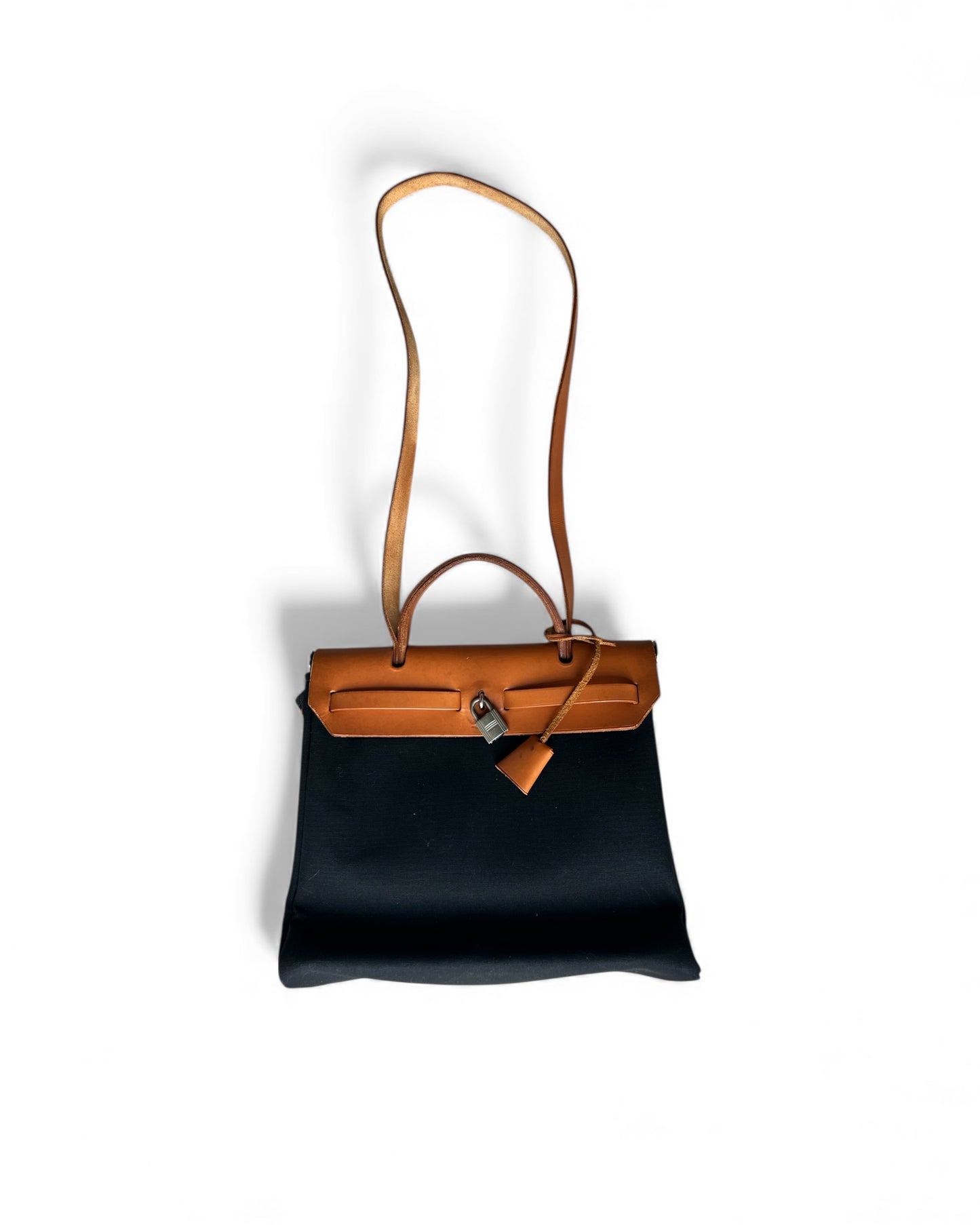Hermès Herbag “Two-in-One” 31 – Gold/Camel Leather with Canvas