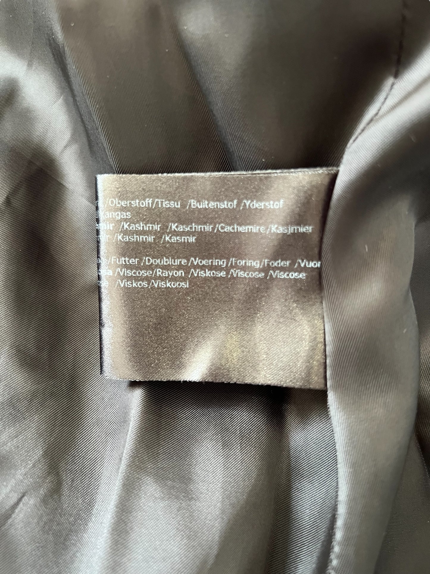 Pre-owned Loro Piana Cashmere Long Coat in Black