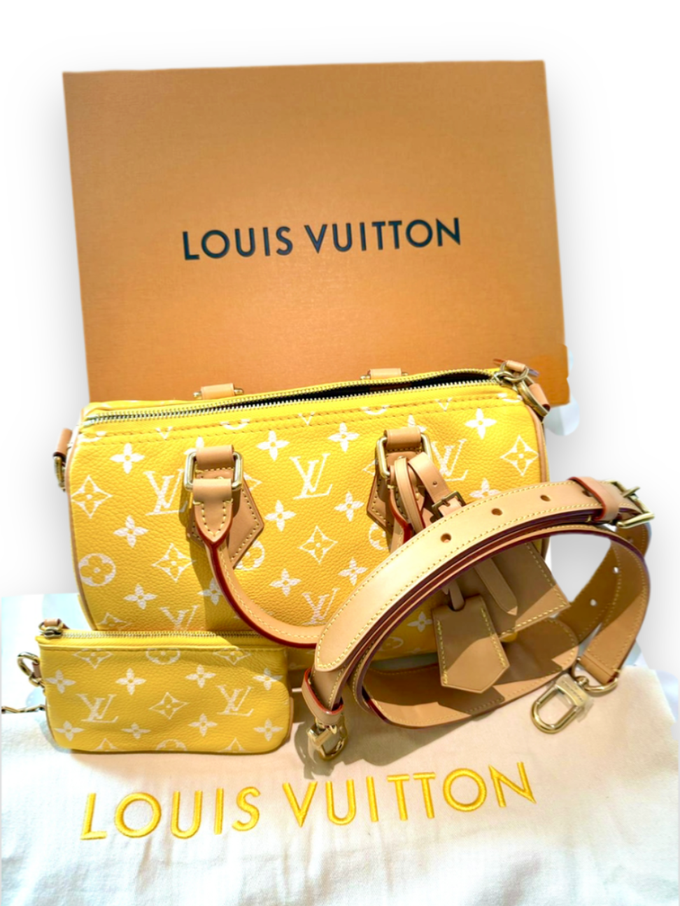 Pre-owned Louis Vuitton Speedy P9 Bandoulière 25 Bag – Rare Yellow Edition Pristine Condition - The Luxury Savvy
