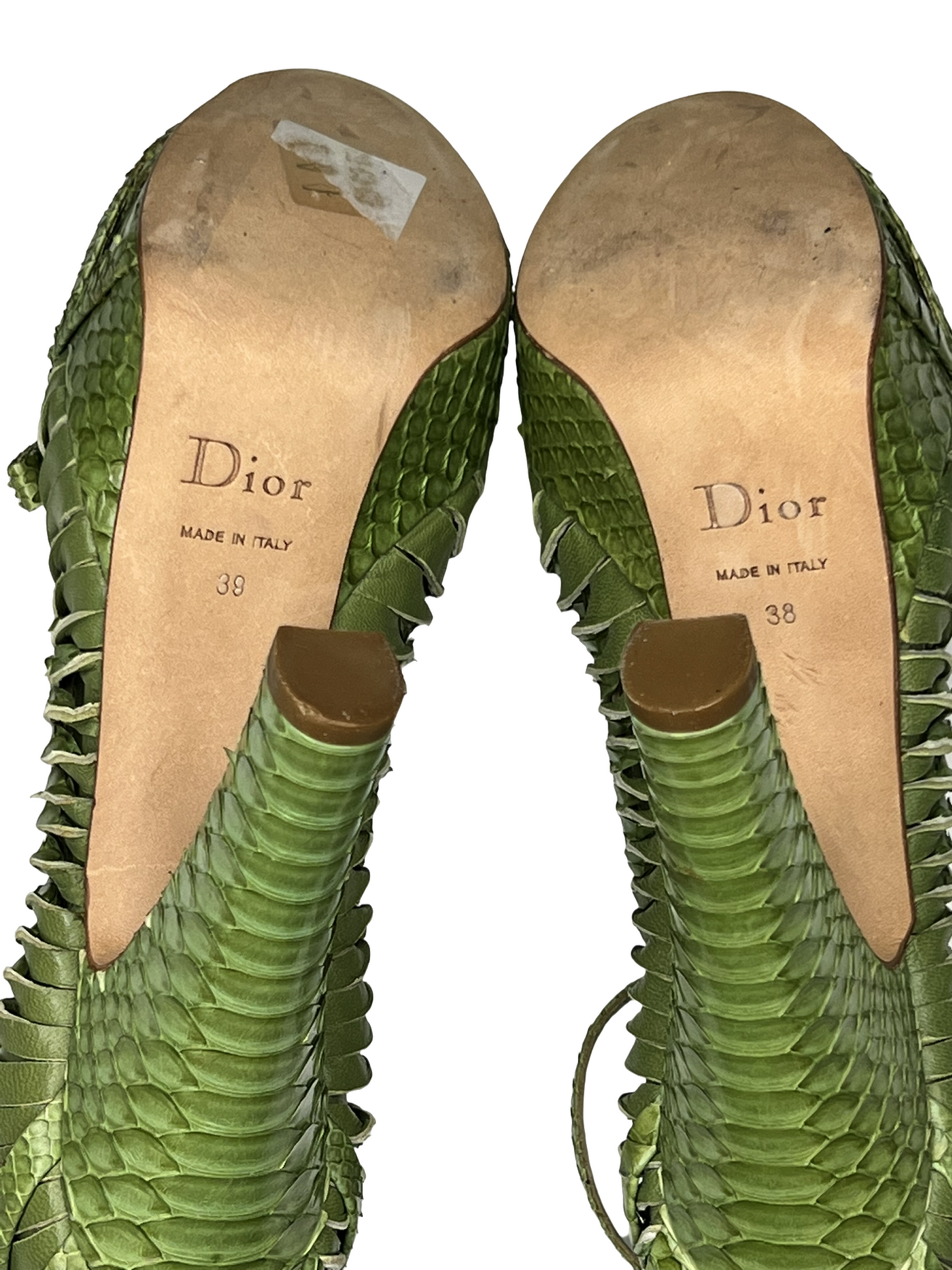 Christian Dior Vintage Python Heels - The Luxury Savvy