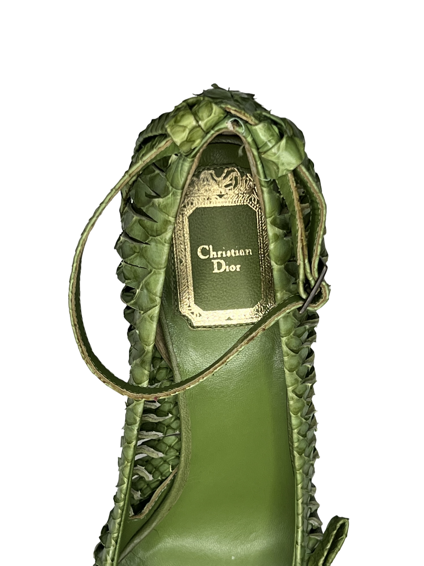 Christian Dior Vintage Python Heels - The Luxury Savvy