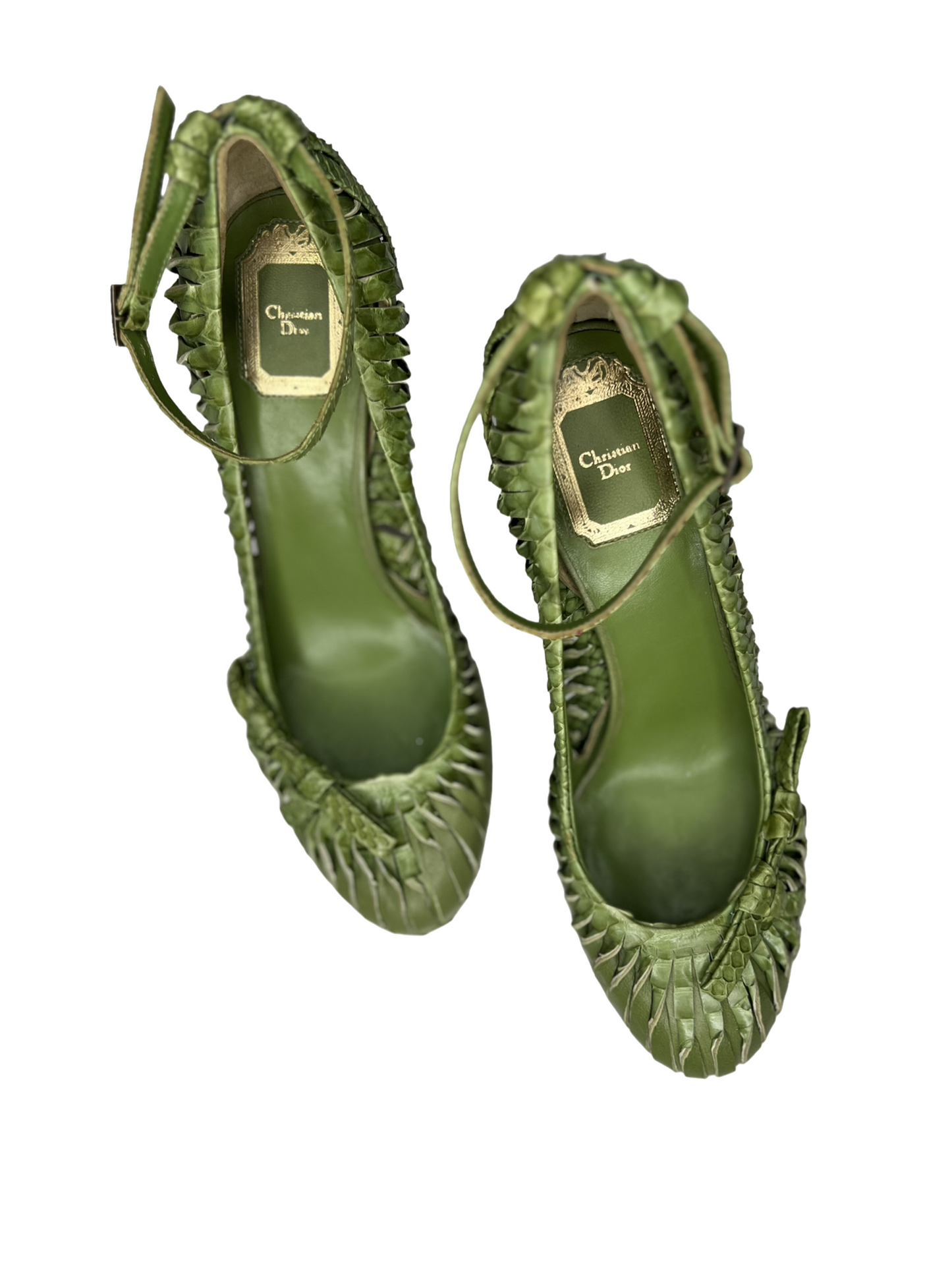 Christian Dior Vintage Python Heels - The Luxury Savvy