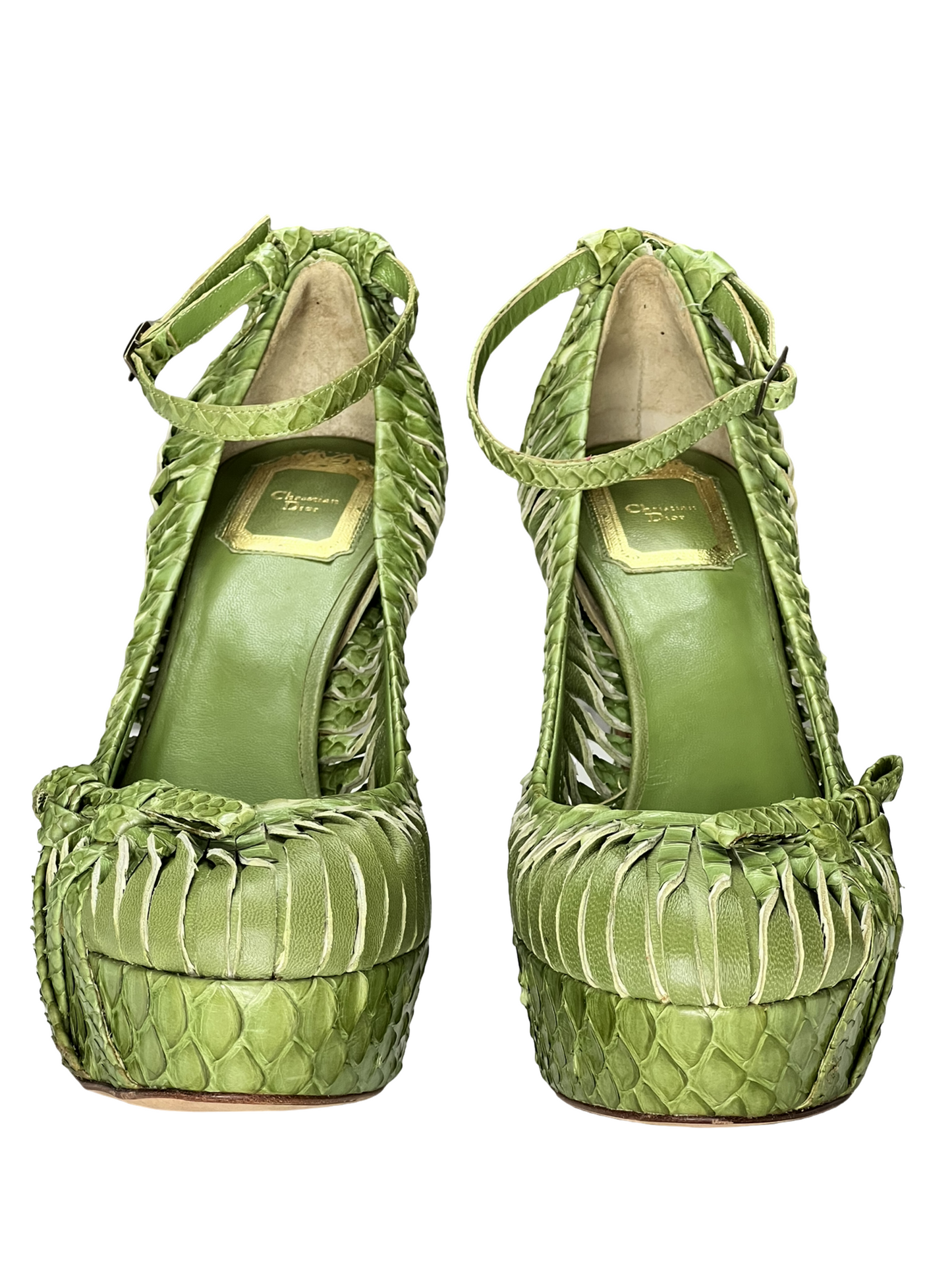 Christian Dior Vintage Python Heels - The Luxury Savvy