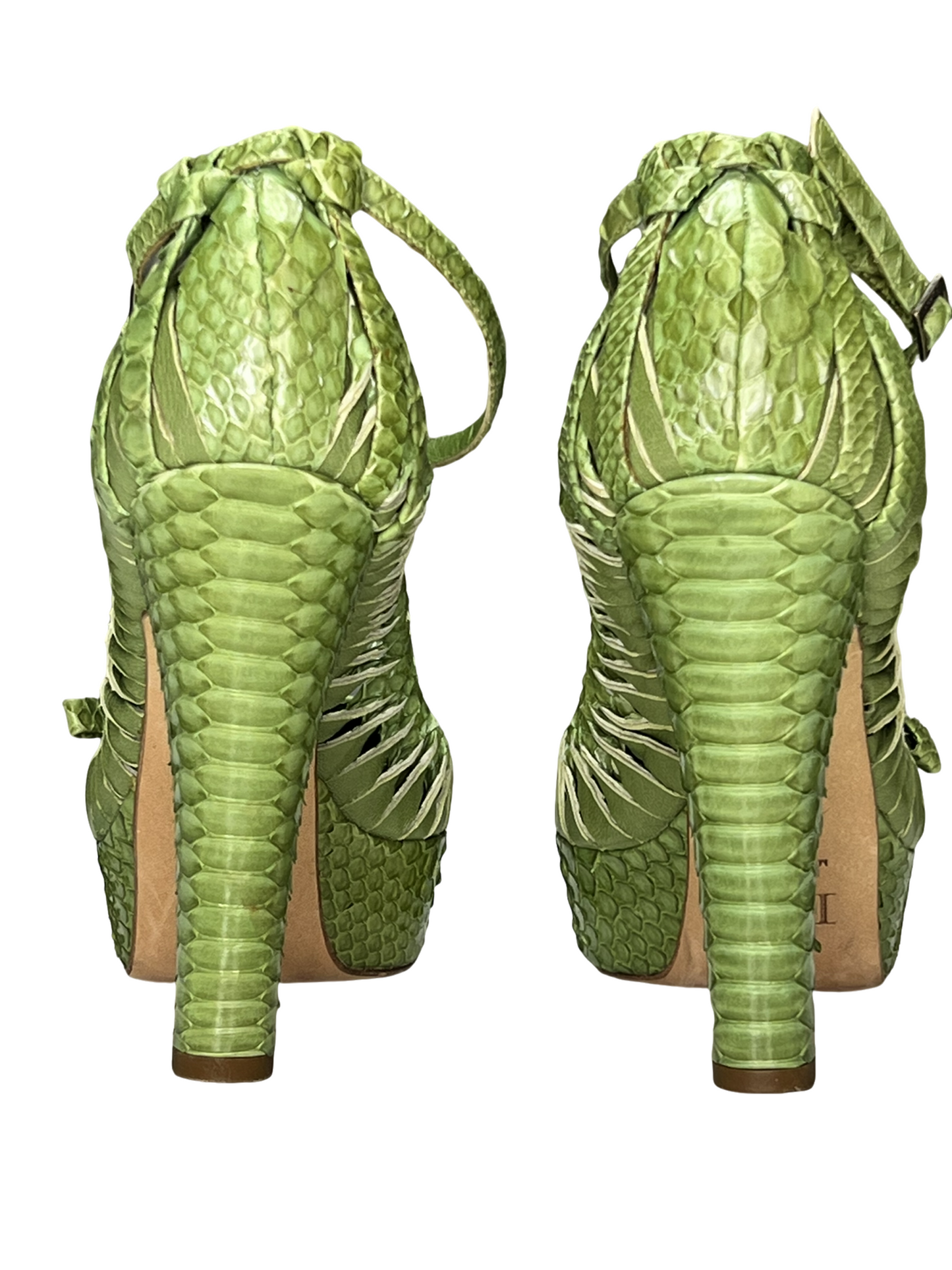 Christian Dior Vintage Python Heels - The Luxury Savvy