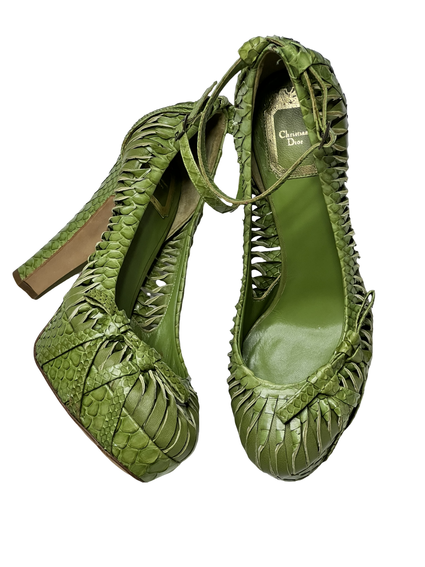 Christian Dior Vintage Python Heels - The Luxury Savvy