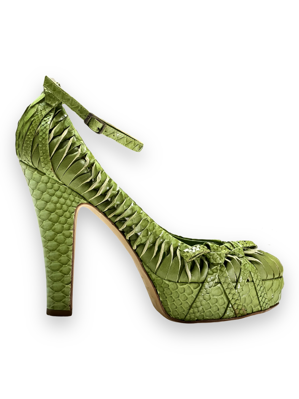 Christian Dior Vintage Python Heels - The Luxury Savvy