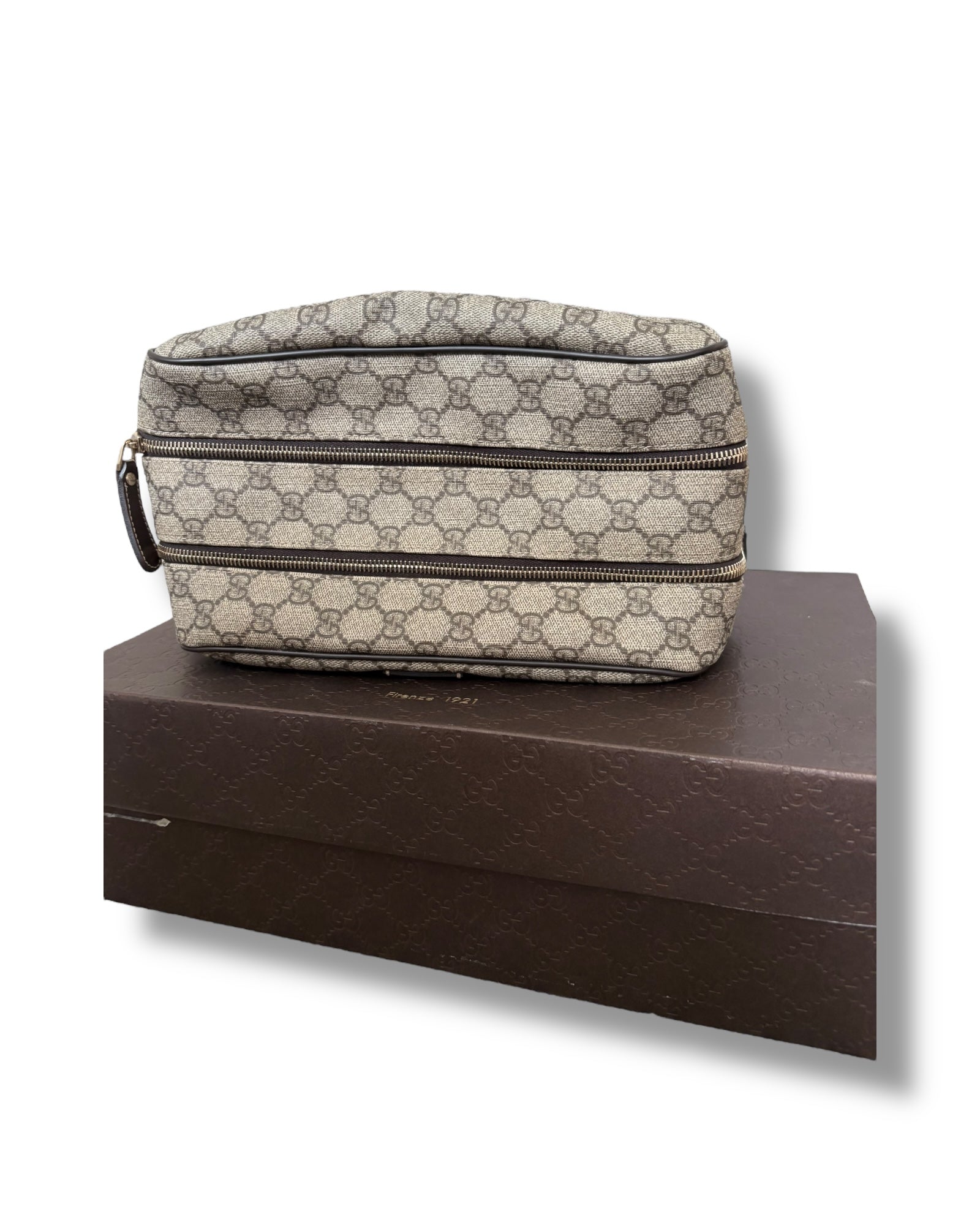 Gucci GG Supreme Travel Wash Bag - The Luxury Savvy