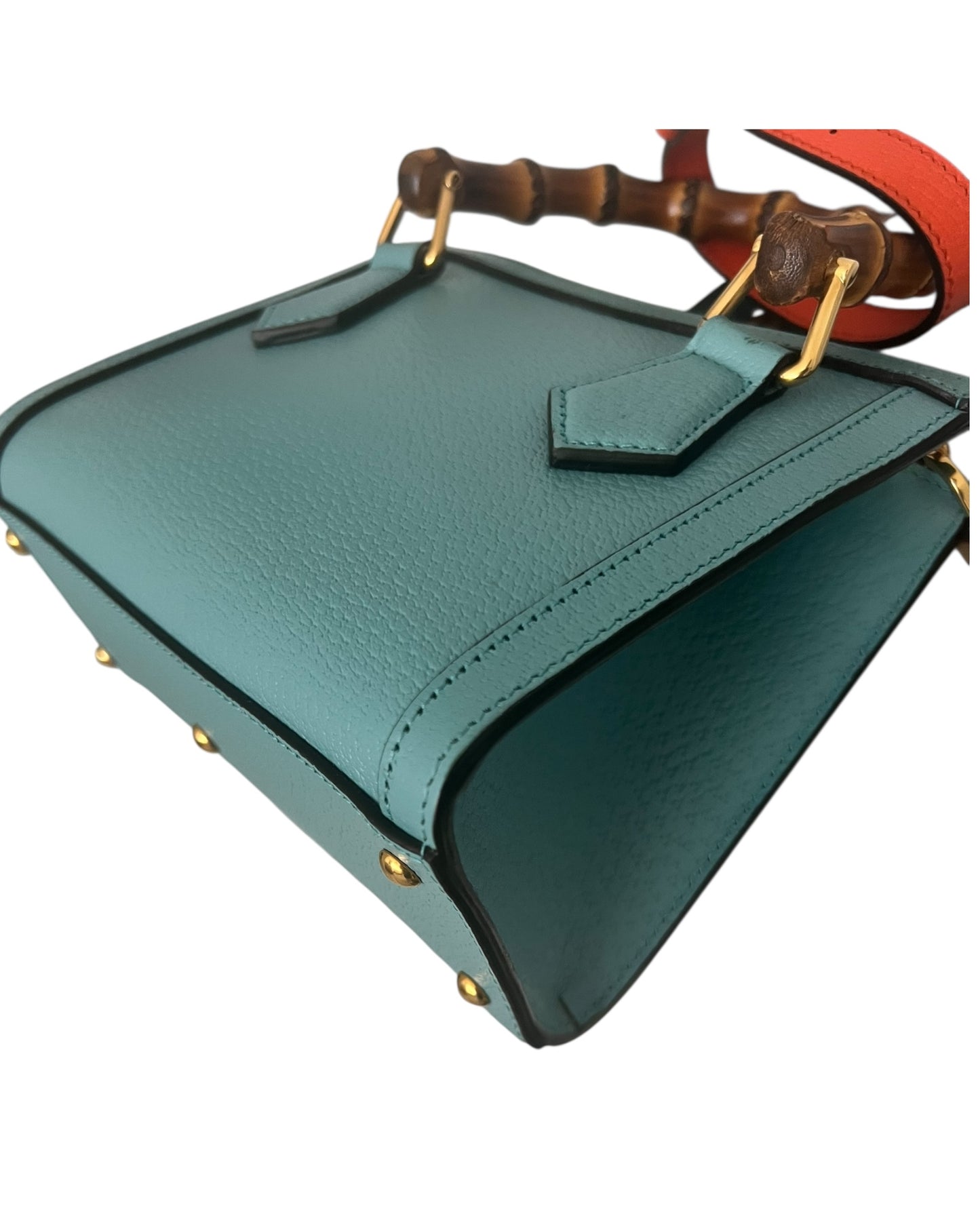 Gucci Diana Mini Tote Bag – Blue Leather