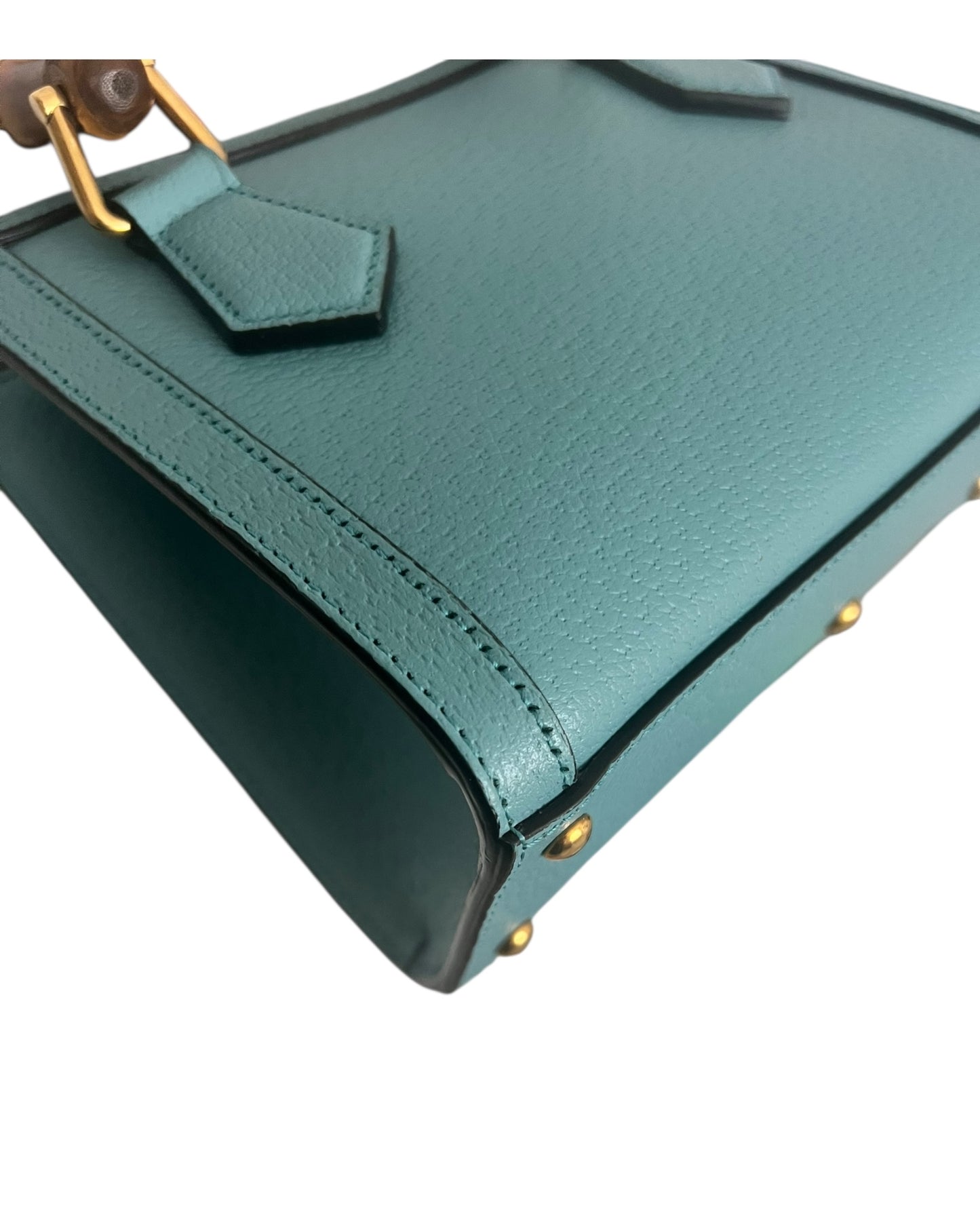 Gucci Diana Mini Tote Bag – Blue Leather